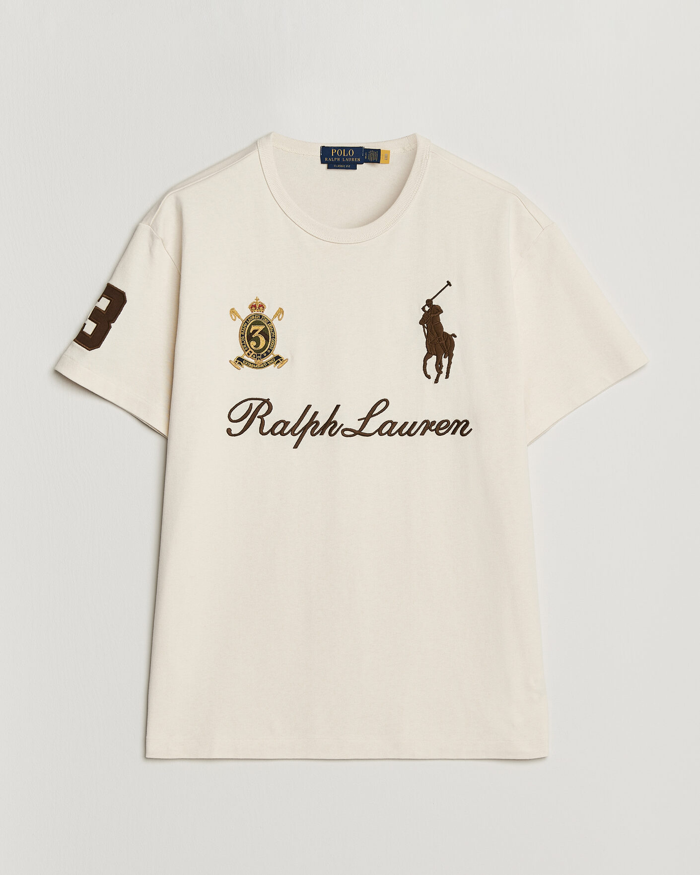 Herr | T-Shirts | Polo Ralph Lauren | Classic Fit Team T-shirt Guide Cream