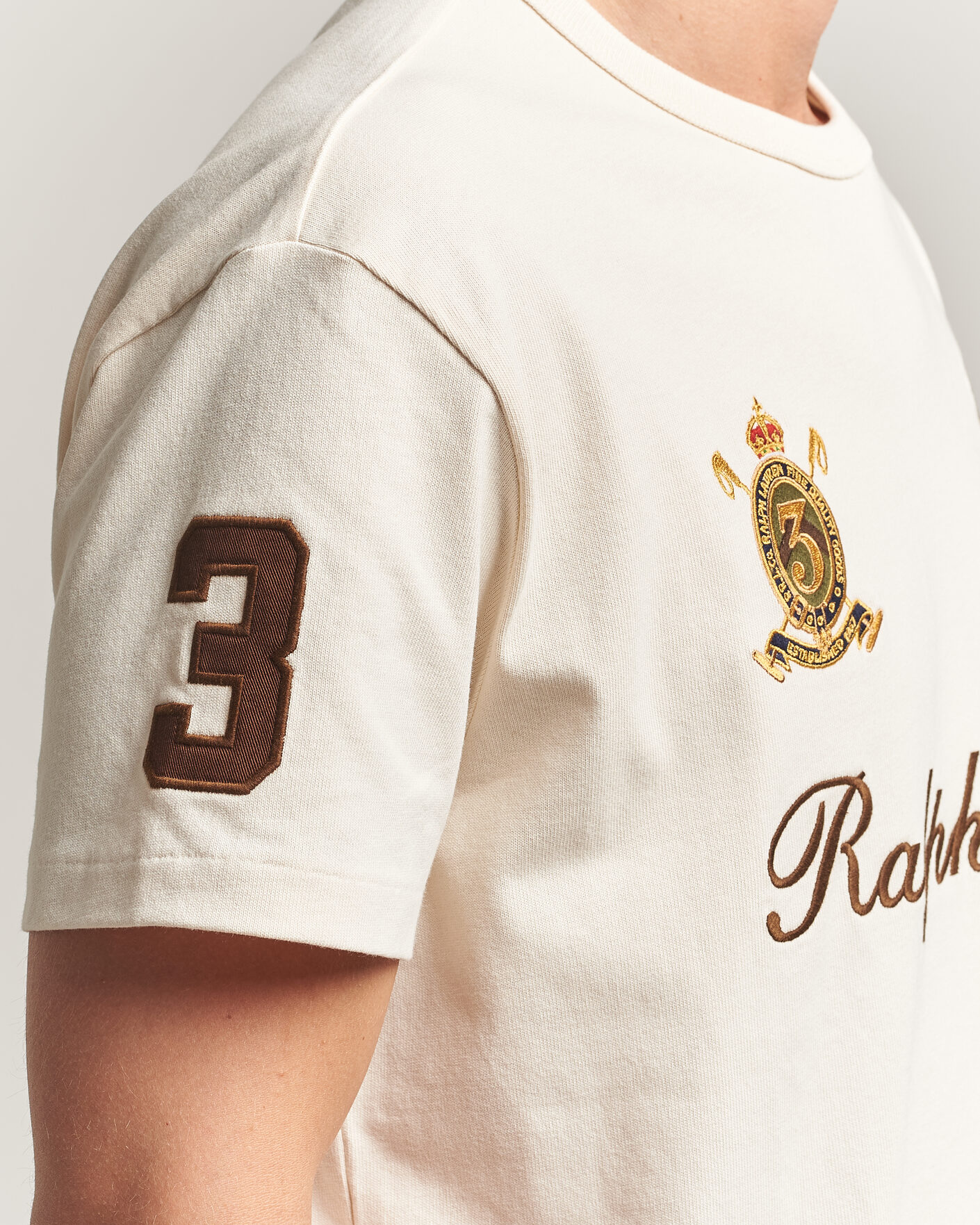 Herr | T-Shirts | Polo Ralph Lauren | Classic Fit Team T-shirt Guide Cream