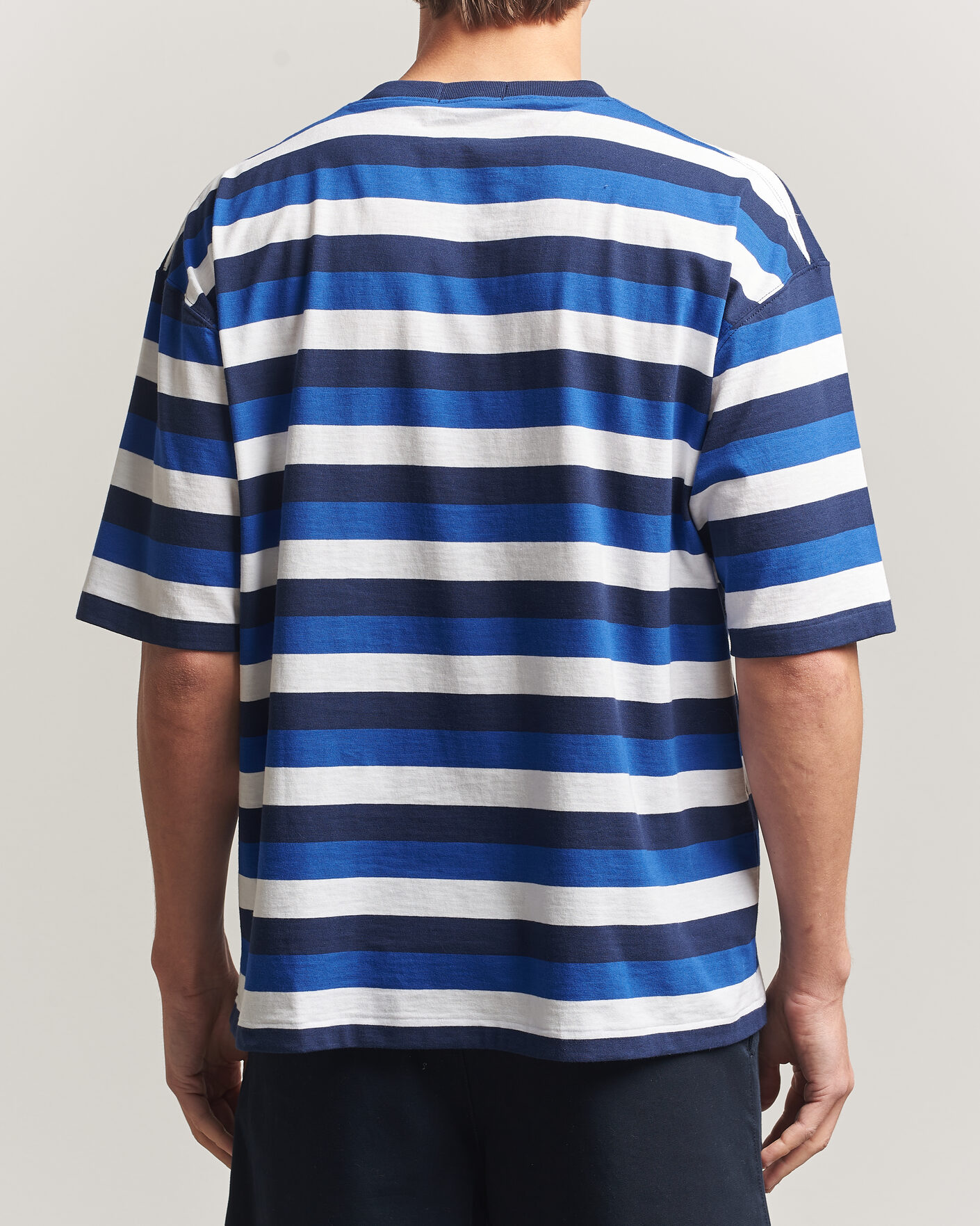 Herr | T-Shirts | Polo Ralph Lauren | Striped Pocket Tee Newport Navy Multi