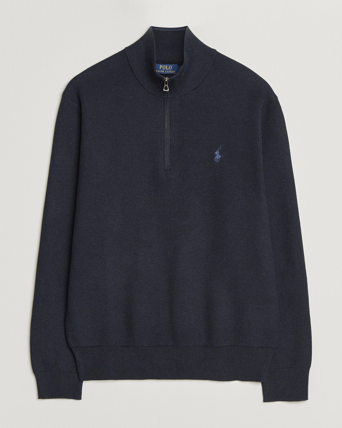 Herr | Tröjor | Polo Ralph Lauren | Textued Half-Zip Navy Heather