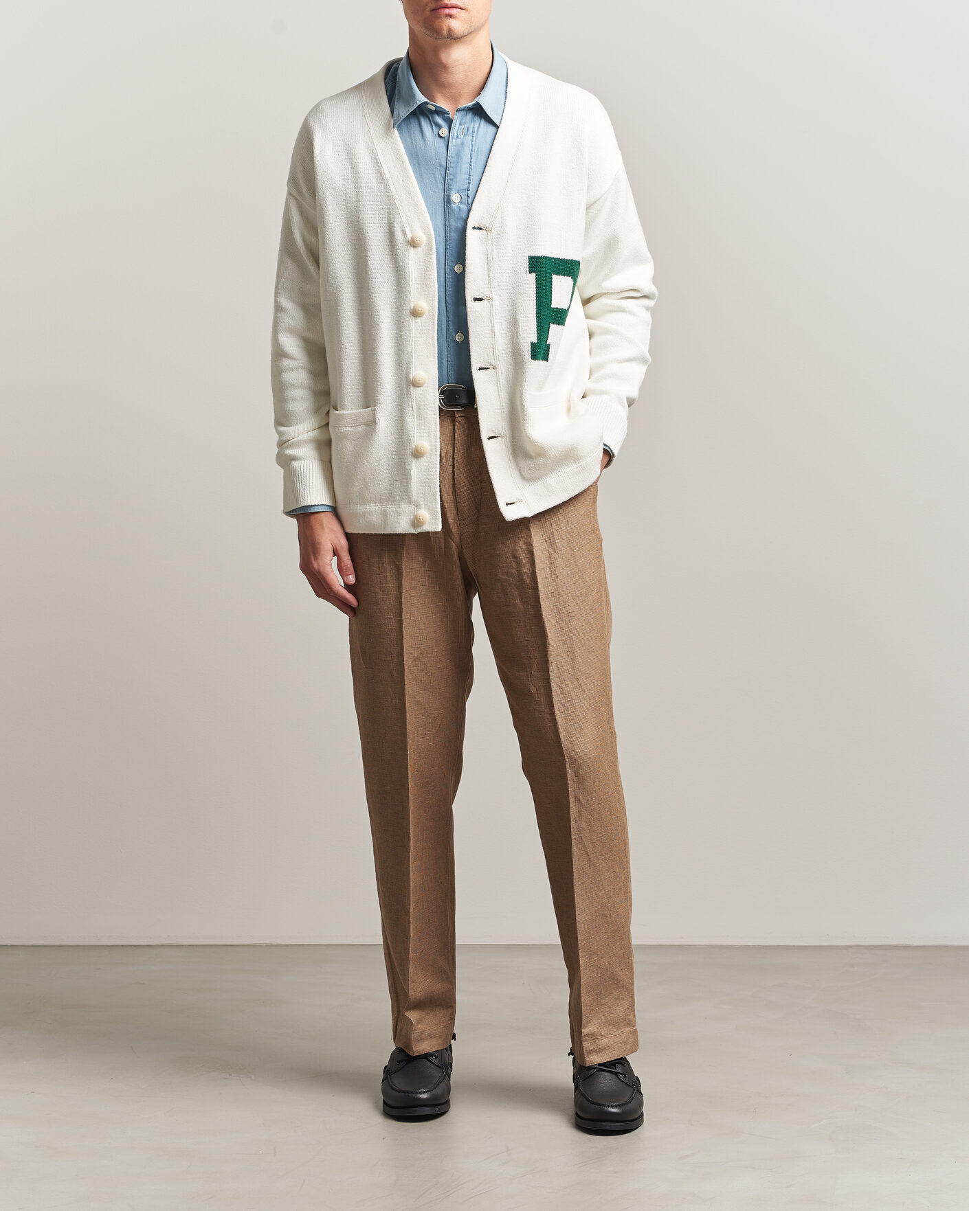 Herr | Tröjor | Polo Ralph Lauren | P Cardigan Cream Combo