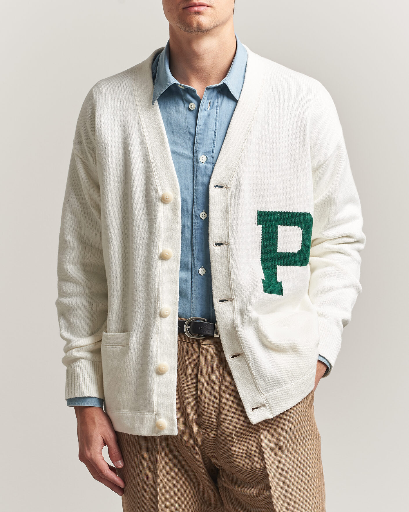 Herr | Tröjor | Polo Ralph Lauren | P Cardigan Cream Combo