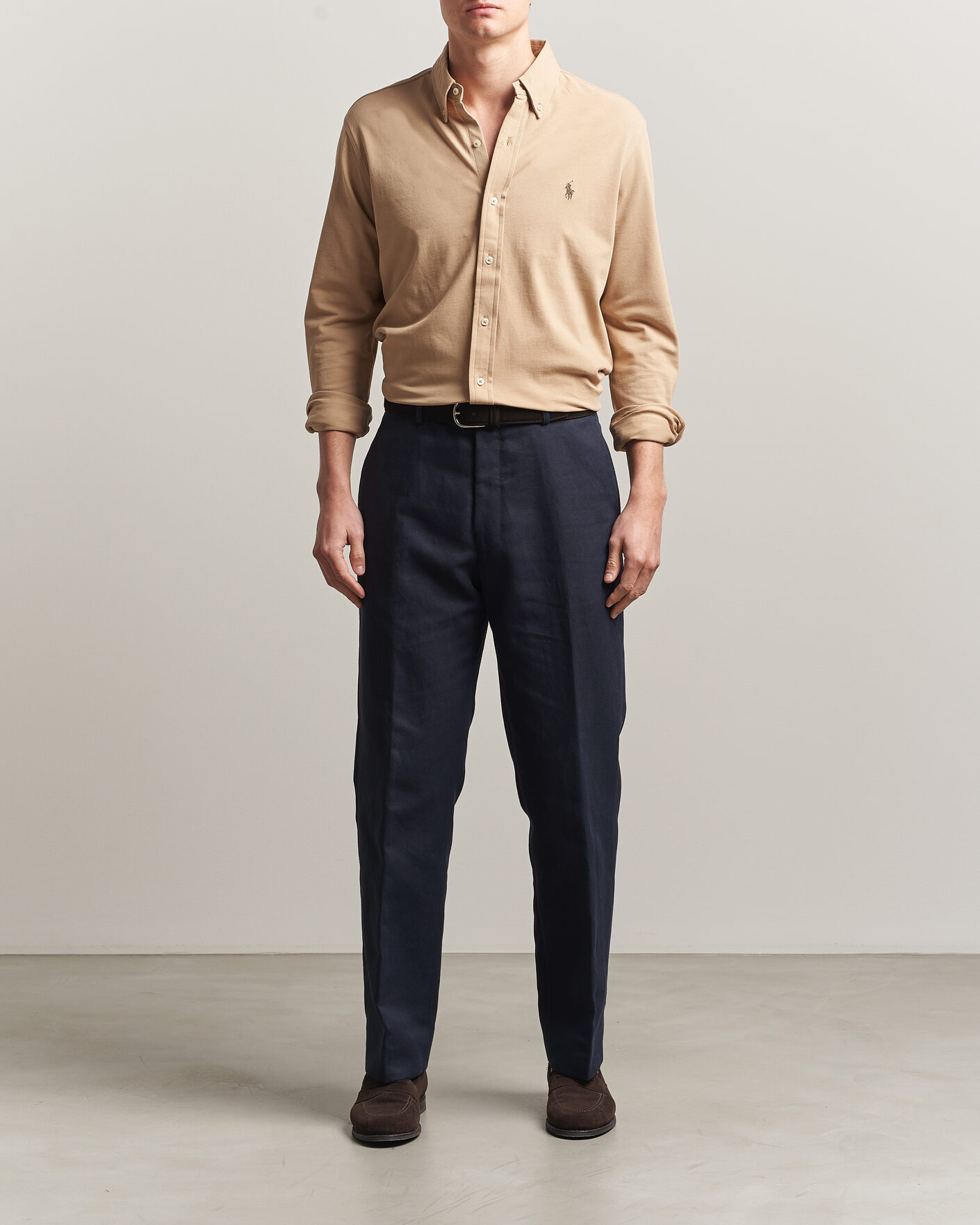 Herr | Skjortor | Polo Ralph Lauren | Featherweight Mesh Shirt Vintage Khaki