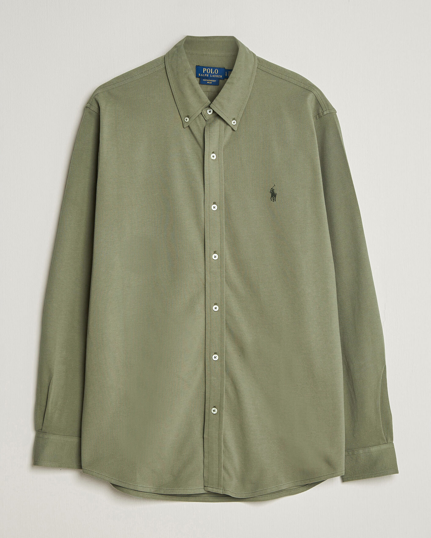 Herr | Skjortor | Polo Ralph Lauren | Featherweight Mesh Shirt Cruise Olive