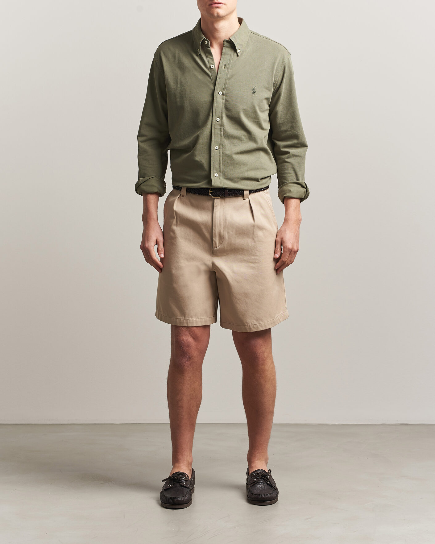 Herr | Skjortor | Polo Ralph Lauren | Featherweight Mesh Shirt Cruise Olive