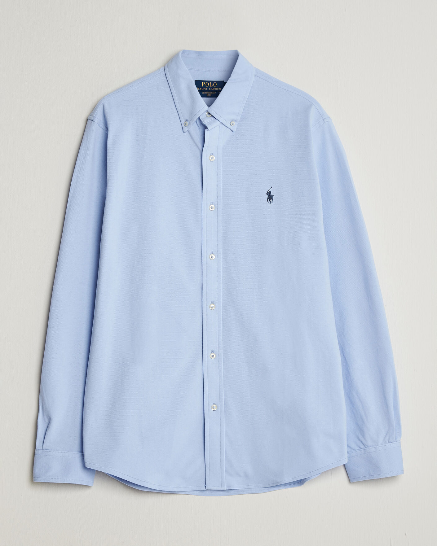 Herr | Skjortor | Polo Ralph Lauren | Featherweight Mesh Shirt Pebble Blue