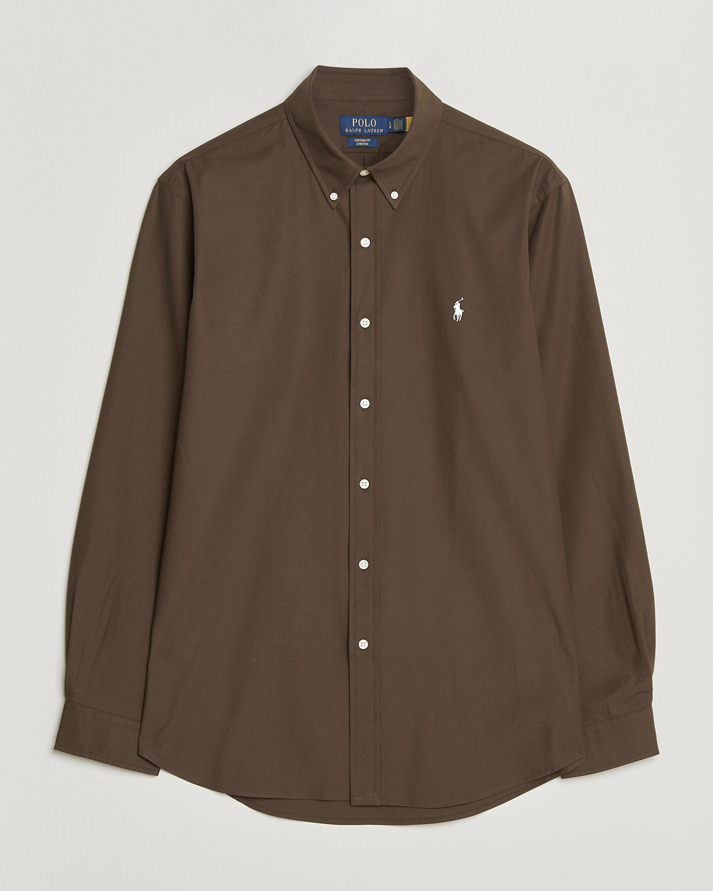 Herr | Skjortor | Polo Ralph Lauren | Custom Fit Poplin Shirt Nutmeg Brown