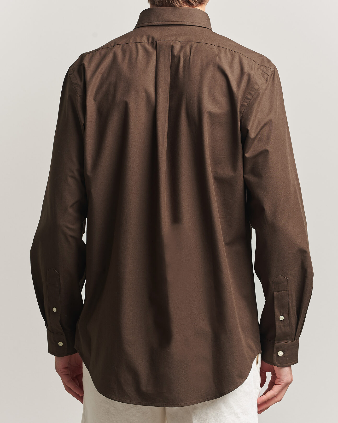 Herr | Skjortor | Polo Ralph Lauren | Custom Fit Poplin Shirt Nutmeg Brown