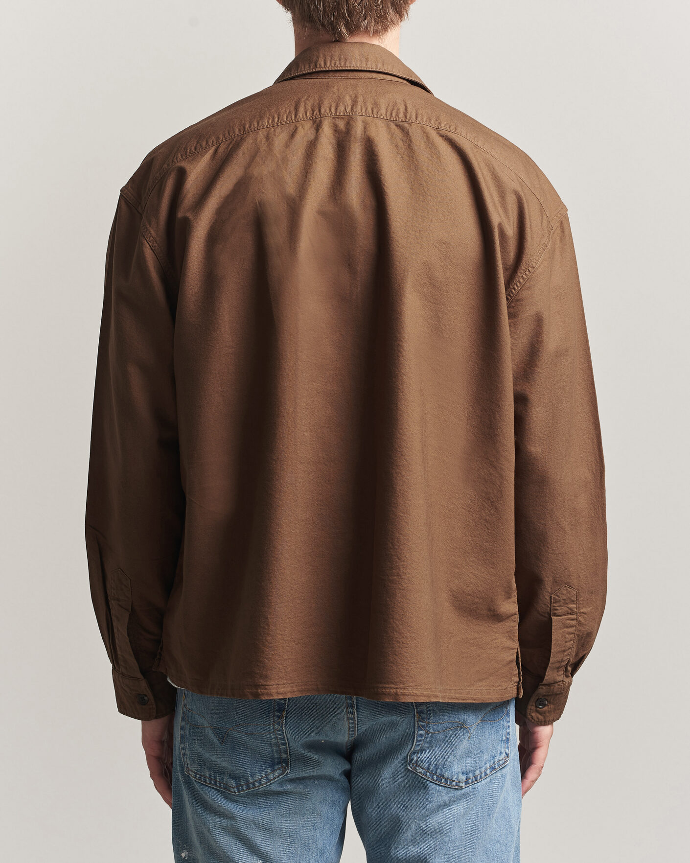 Herr | Skjortor | Polo Ralph Lauren | Osaca Oxford Zip Overshirt Chestnut
