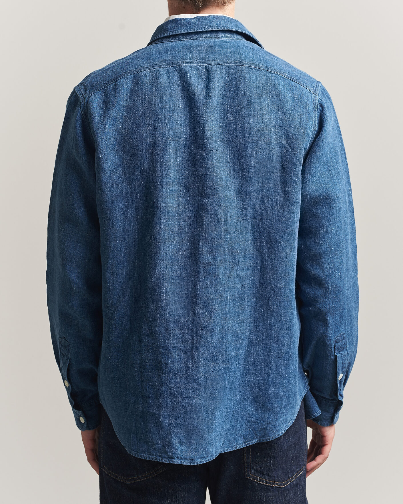 Herr | Skjortor | Polo Ralph Lauren | Indigo/Linen Western Shirt Medium Wash