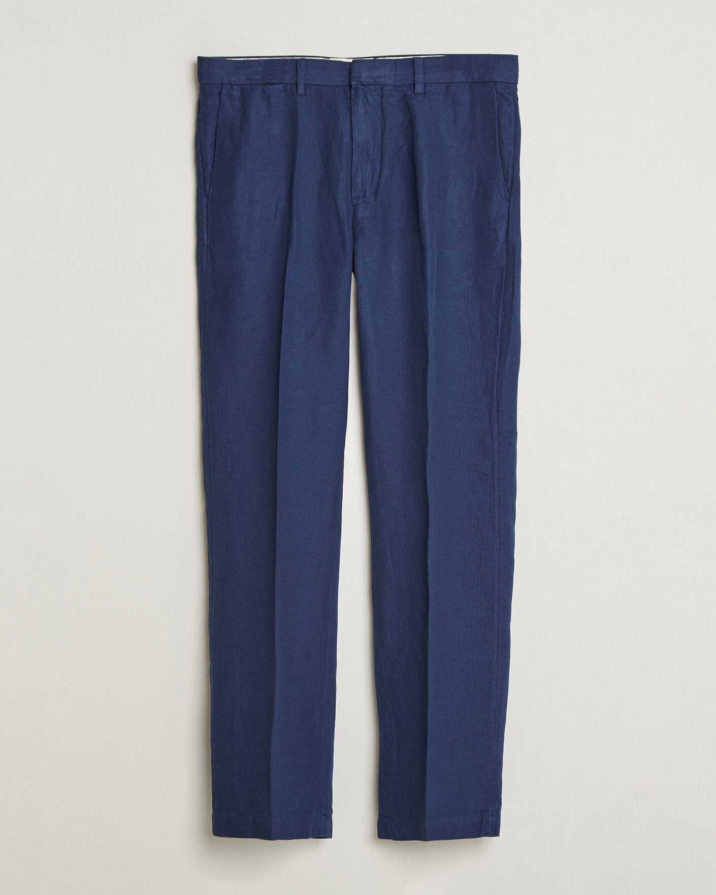 Herr | Byxor | Polo Ralph Lauren | Cotton/Linen Houndstooth Pants Newport Navy