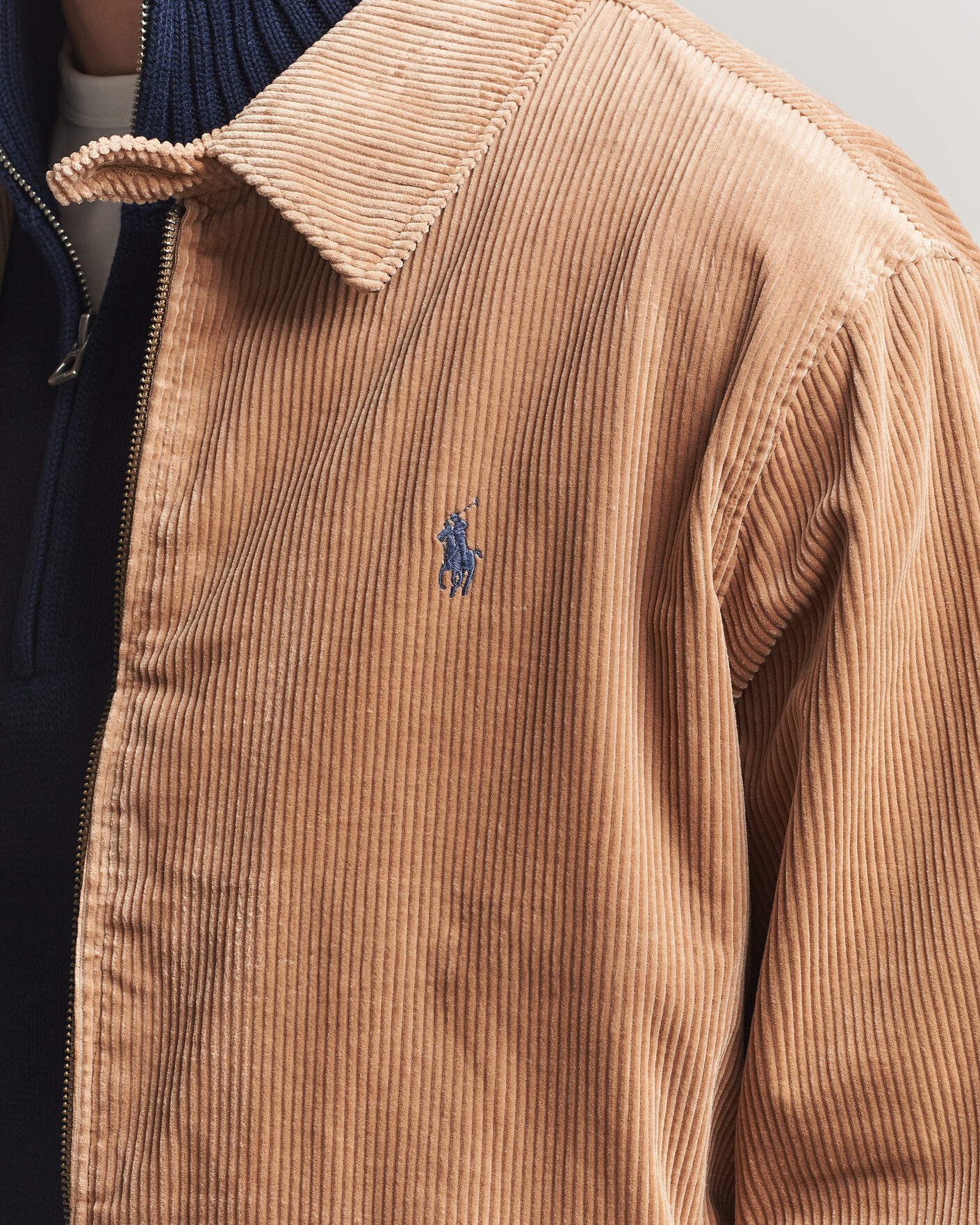 Herr | Jackor | Polo Ralph Lauren | Wale Corduroy Windbreaker Vintage Khaki
