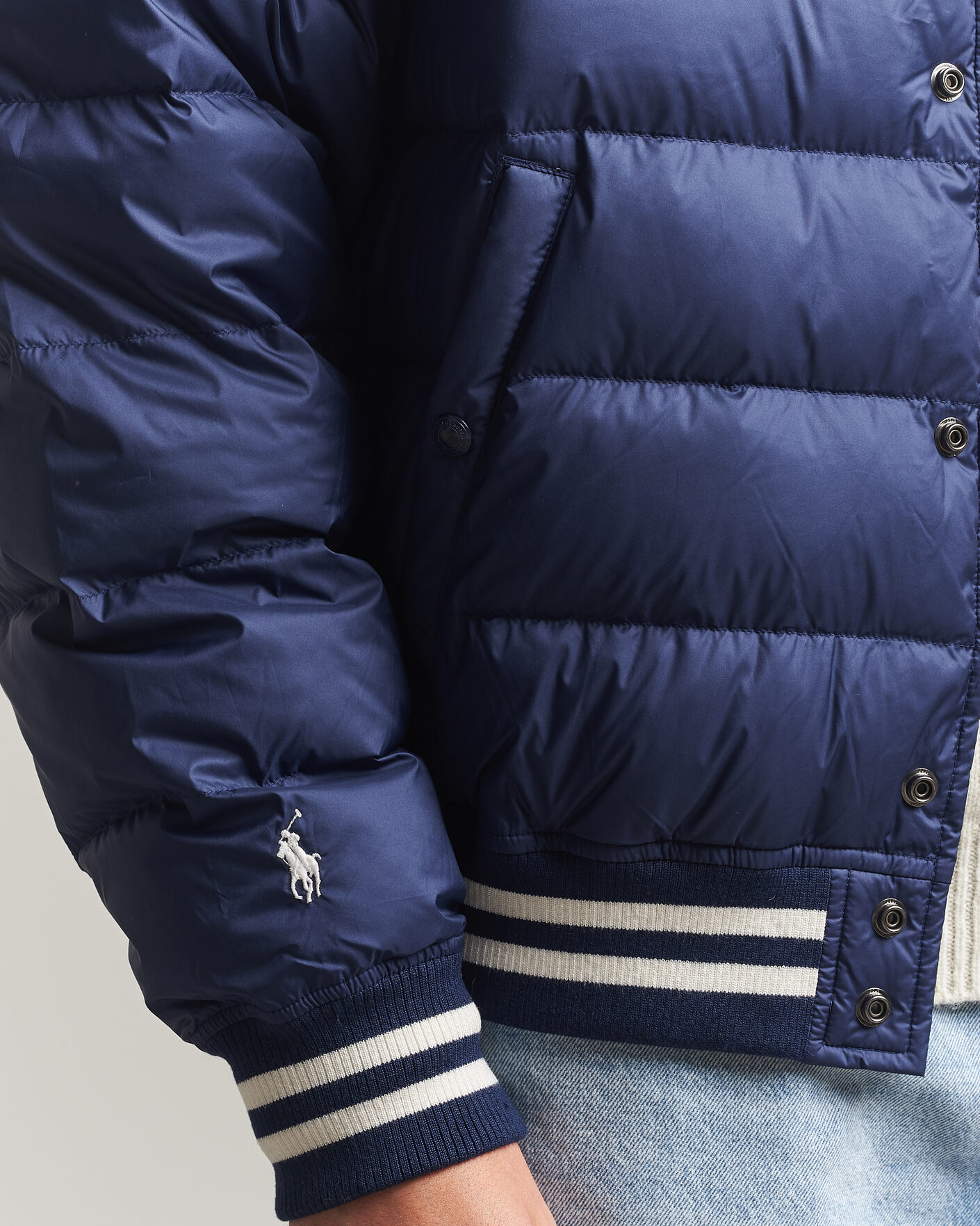 Herr | Jackor | Polo Ralph Lauren | Quilted Letterman Jacket Newport Navy