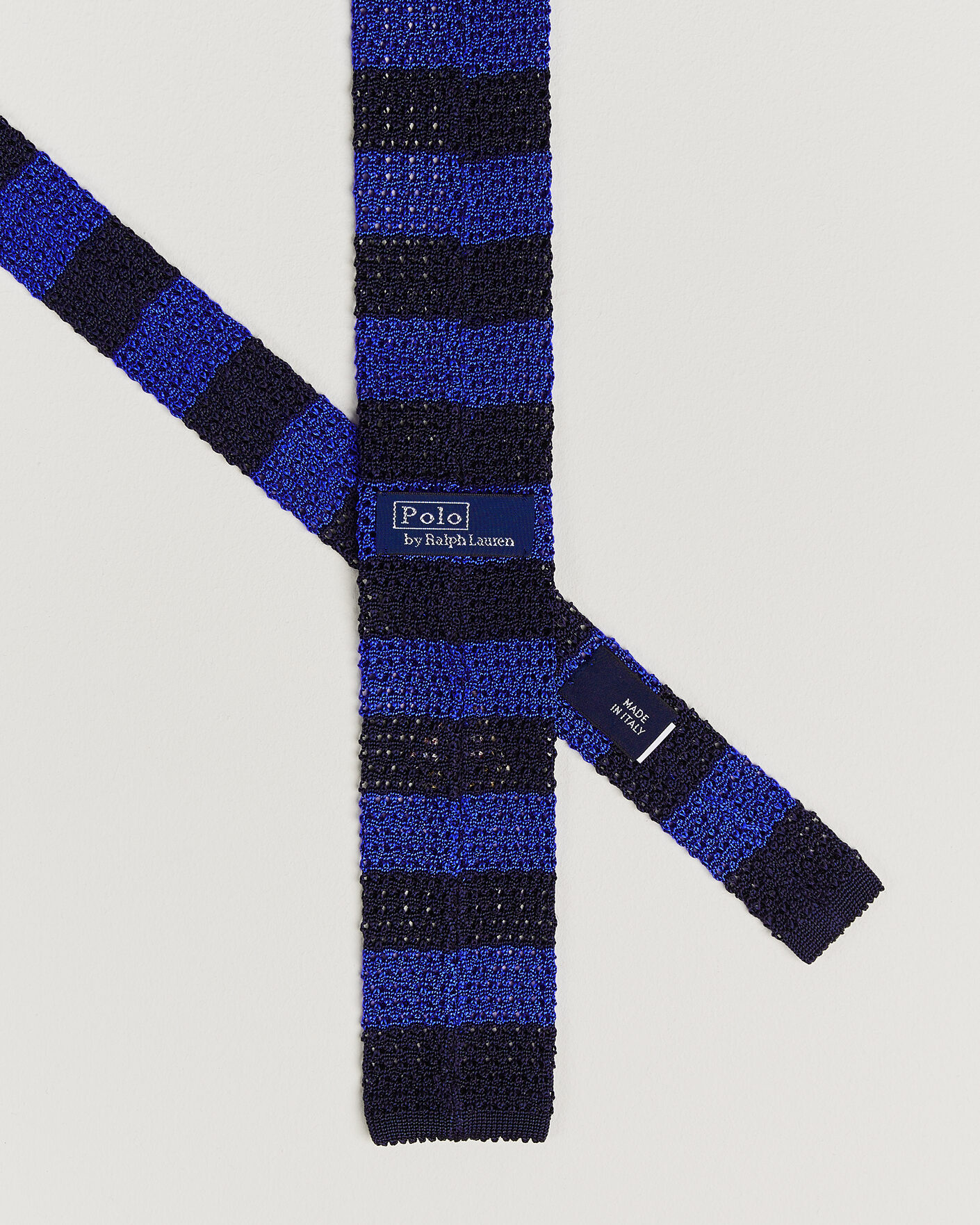 Herr | Slipsar | Polo Ralph Lauren | Club Stripe Naval Tie Navy/Black