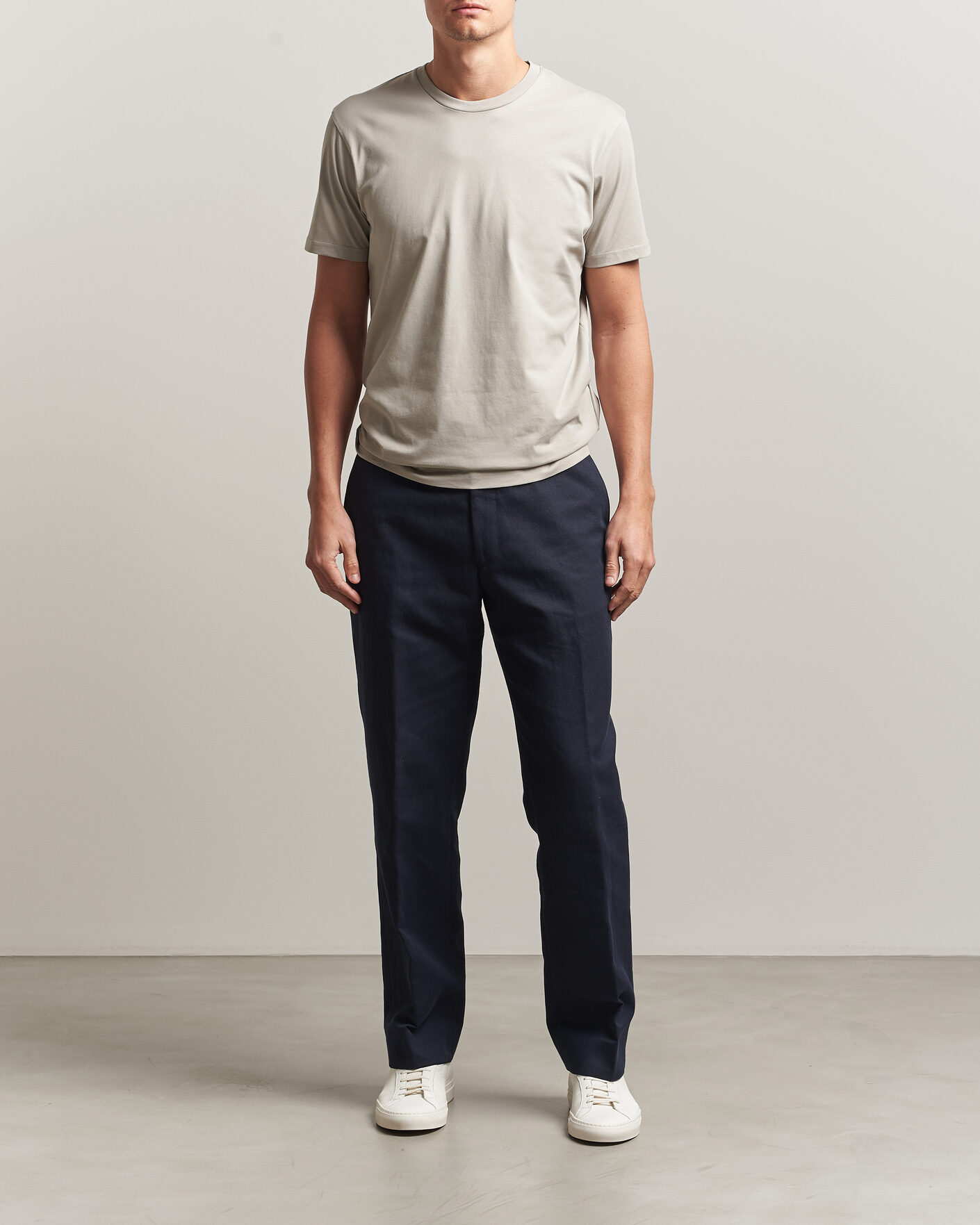 Herr | T-Shirts | Sunspel | Riviera Midweight T-Shirt Ash