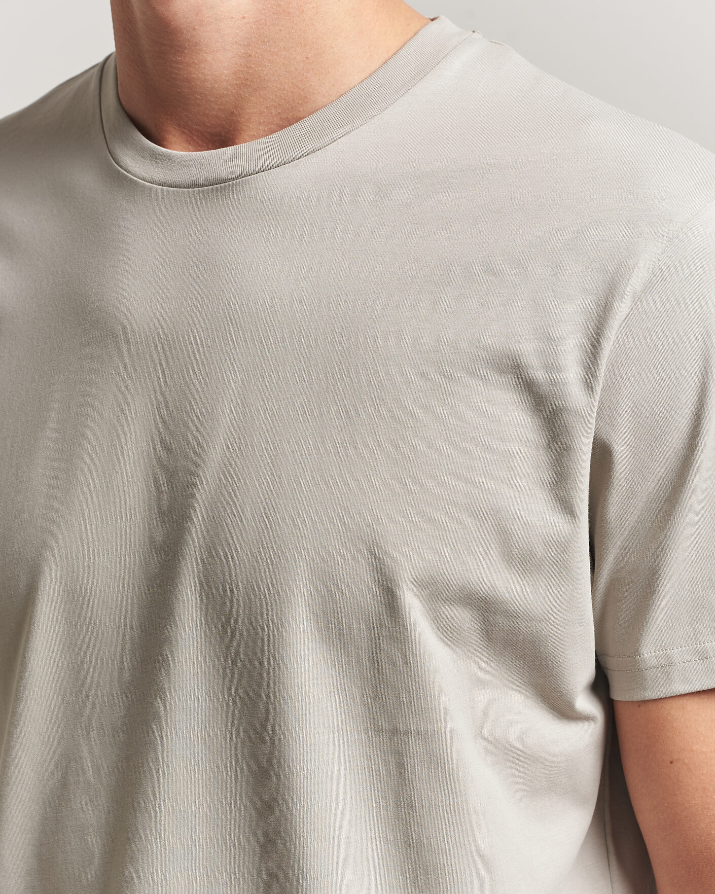Herr | T-Shirts | Sunspel | Riviera Midweight T-Shirt Ash