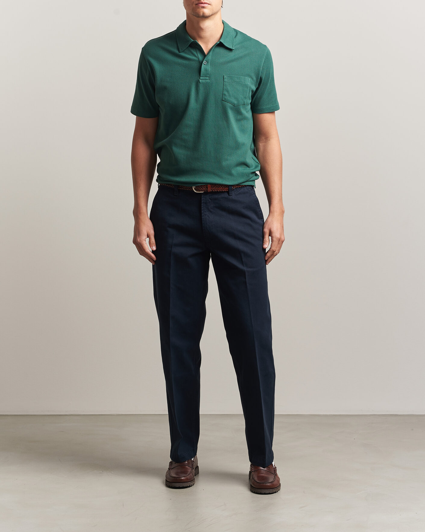Herr | Pikéer | Sunspel | Riviera Polo Shirt Forest Green