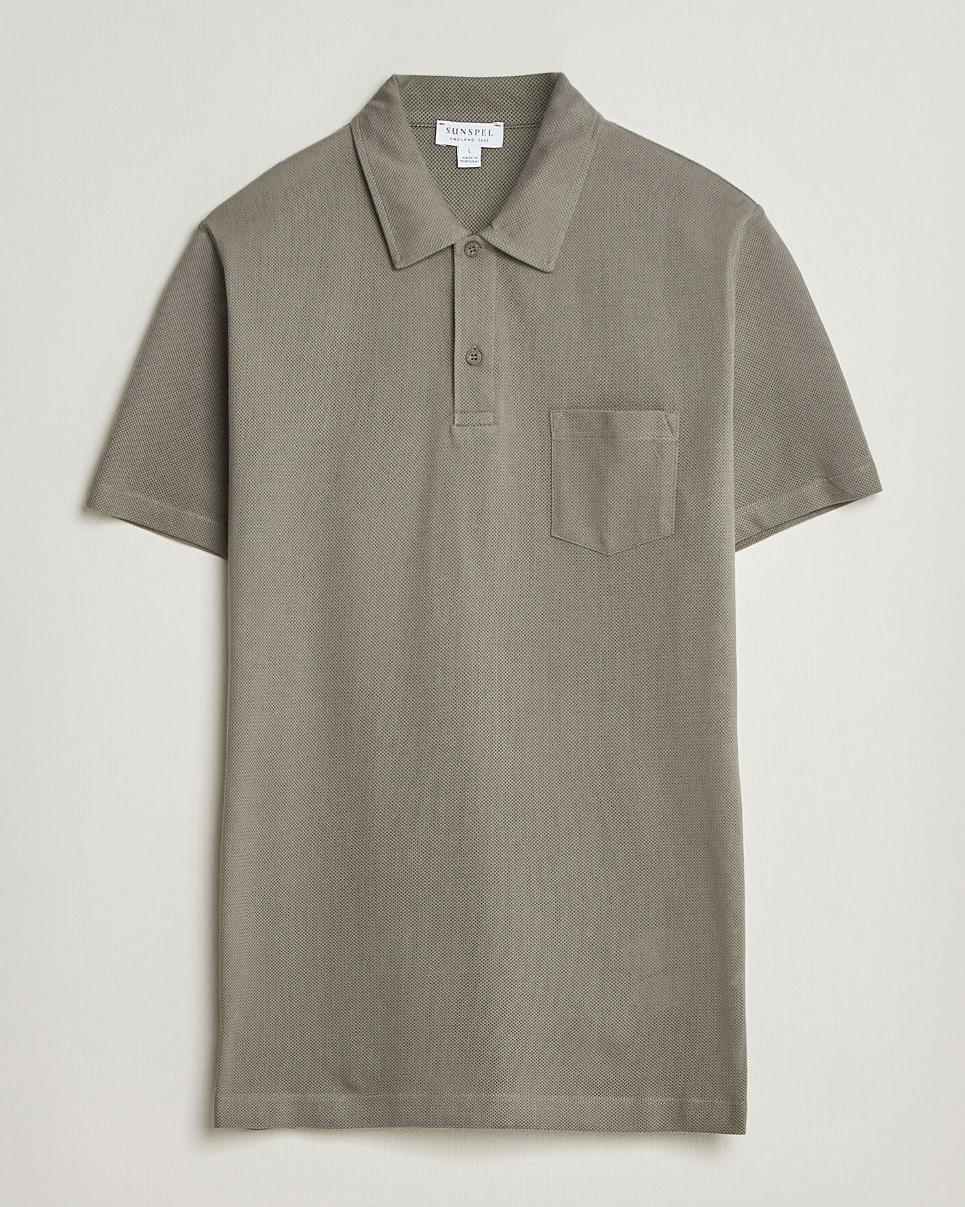 Herr | Pikéer | Sunspel | Riviera Polo Shirt Fossil Grey