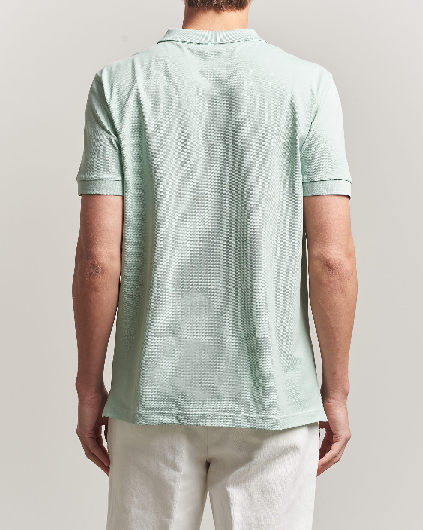 Herr | Pikéer | Sunspel | Short Sleeve Pique Polo Laurel Green