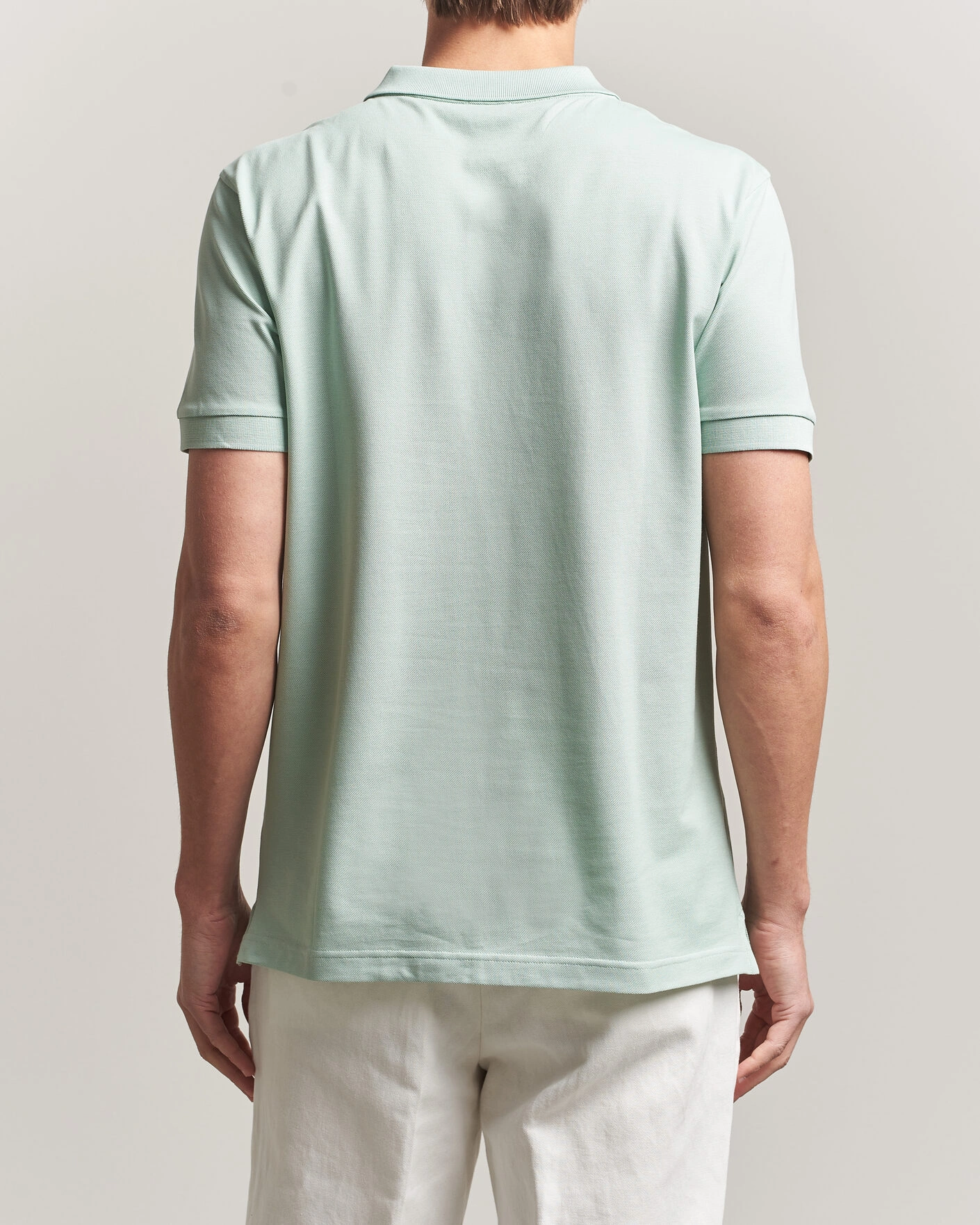 Herr | Pikéer | Sunspel | Short Sleeve Pique Polo Laurel Green