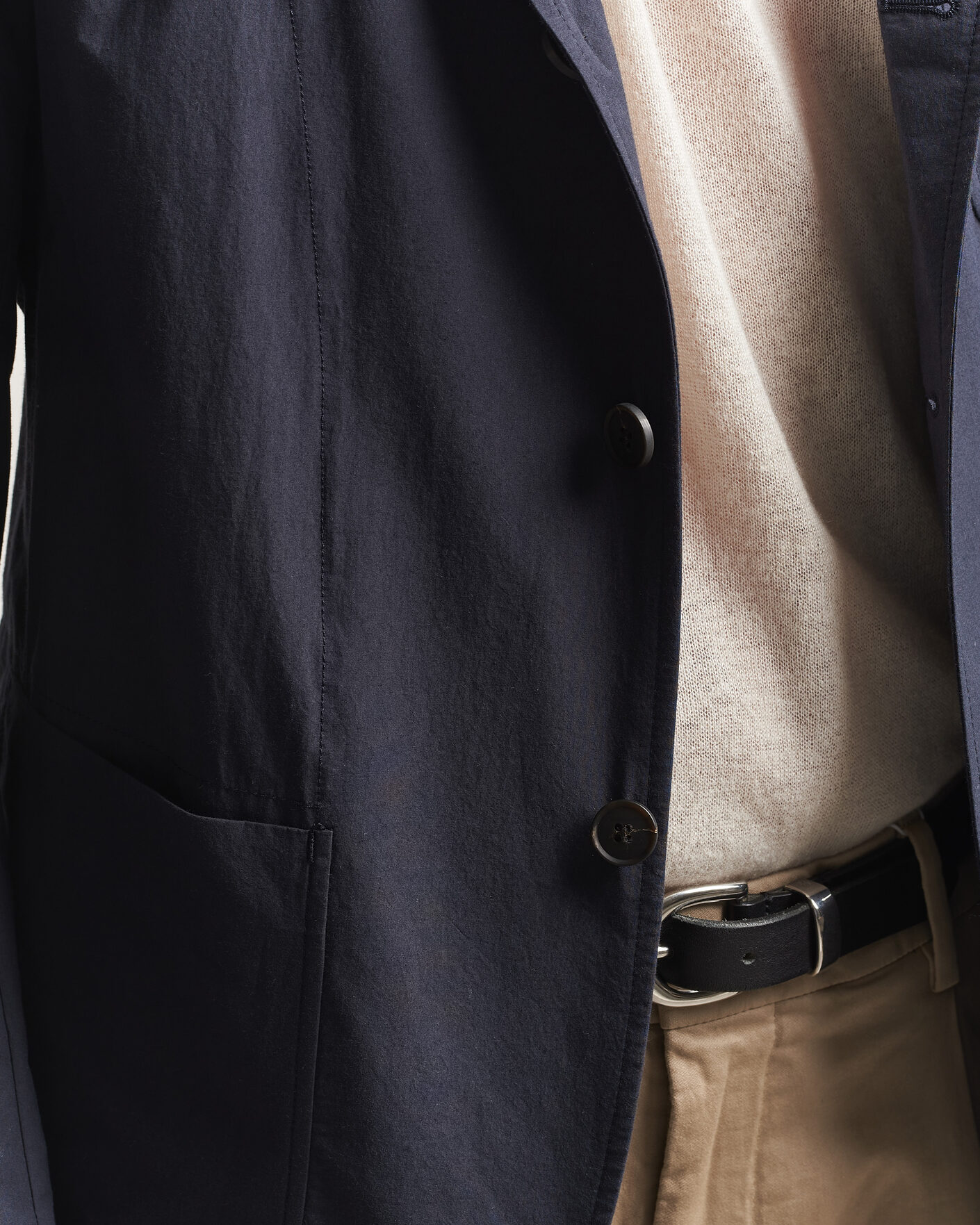 Herr | Kavajer | Sunspel | Lightweight Poplin Jacket Blazer Navy