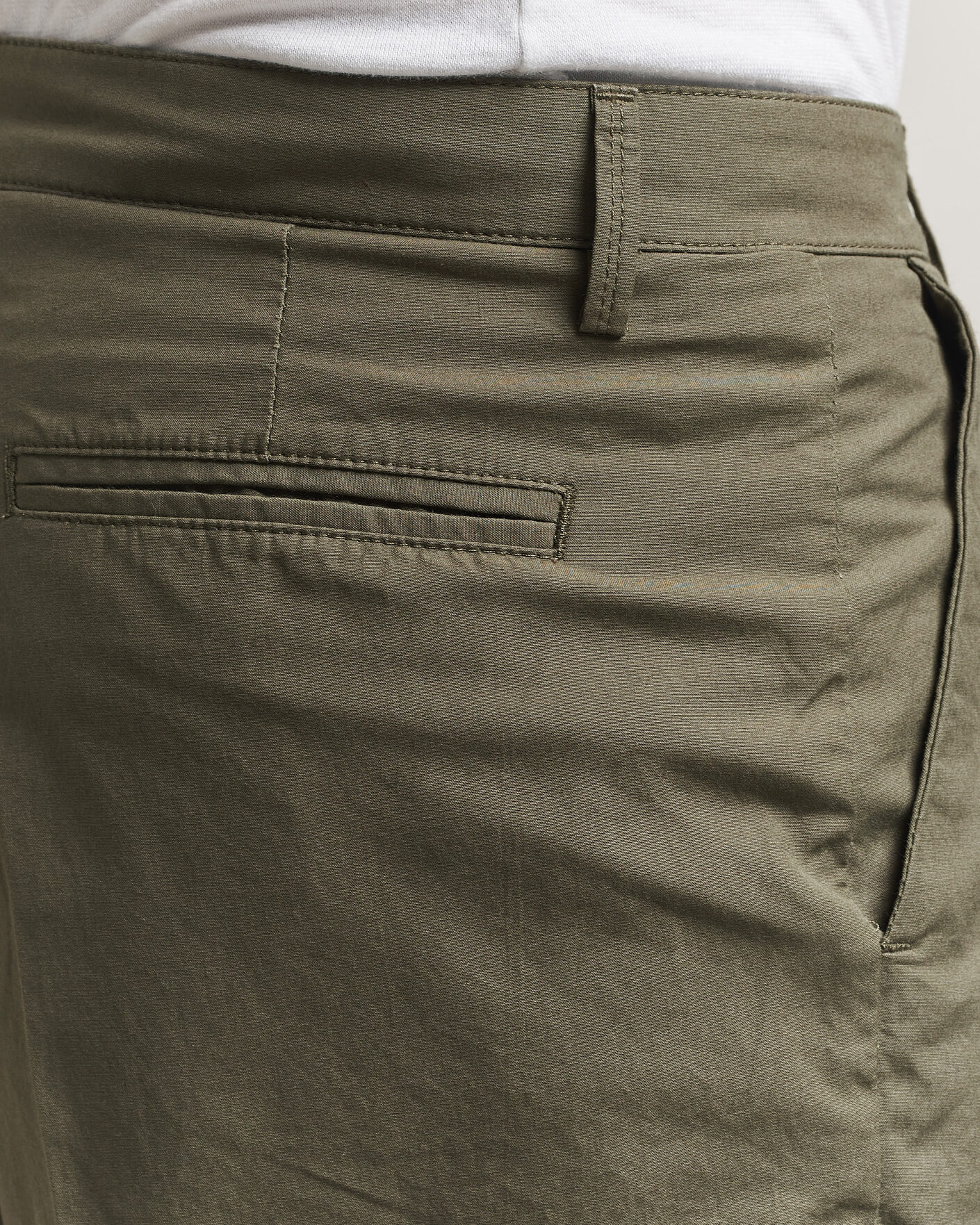 Herr | Byxor | Massimo Alba | Stan Pleated Chinos Military