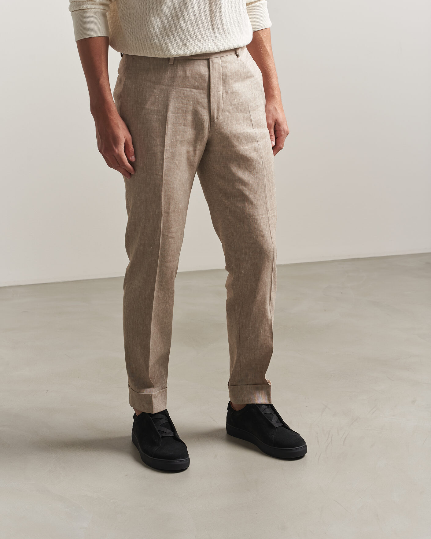 Herr | Sneakers | Myrqvist | Alnö Monochrome II Sneakers Black Suede