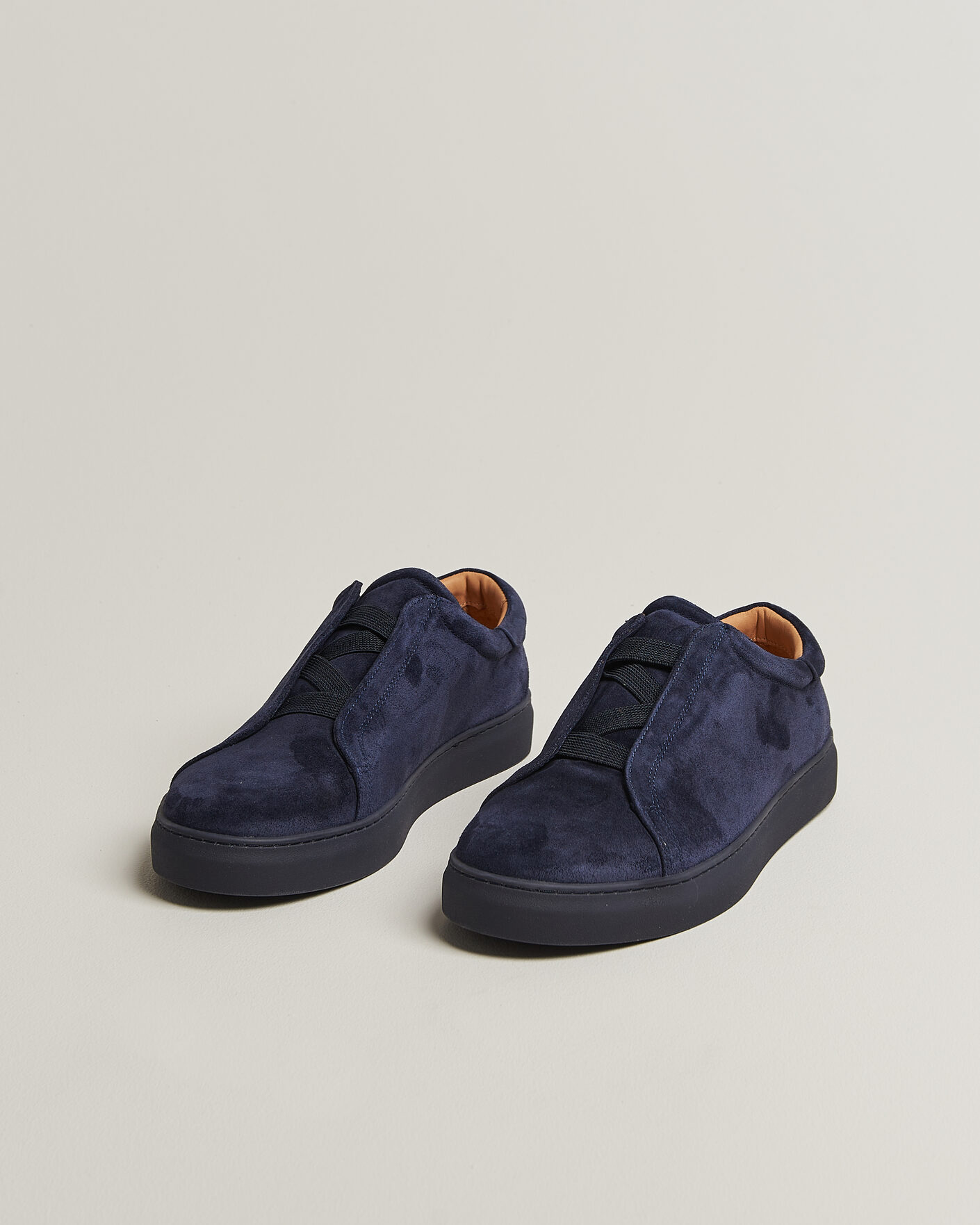 Herr | Sneakers | Myrqvist | Alnö Monochrome II Sneakers Midnight Blue Suede