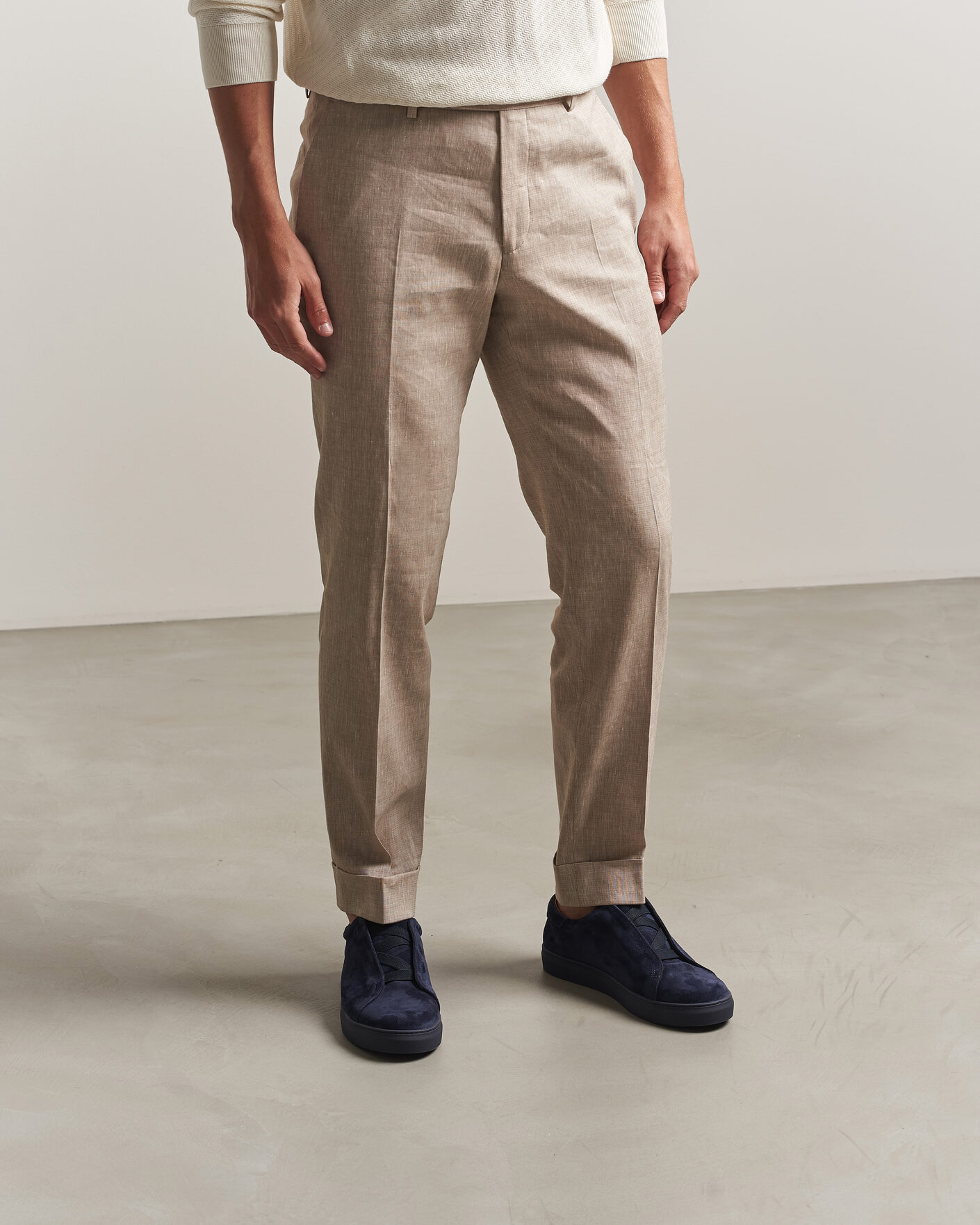 Herr | Sneakers | Myrqvist | Alnö Monochrome II Sneakers Midnight Blue Suede