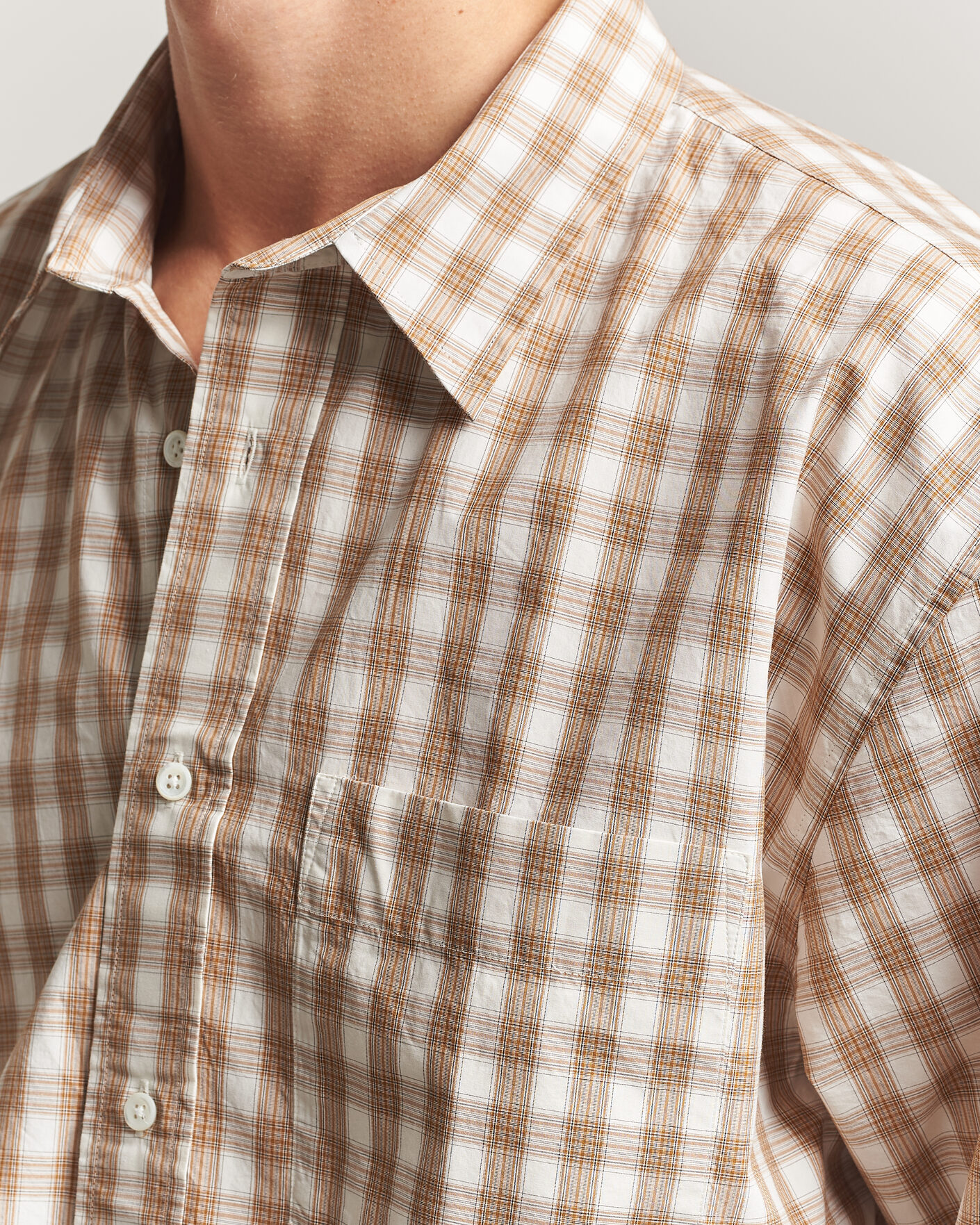Herr | Skjortor | Sunflower | New Base Shirt Beige Check