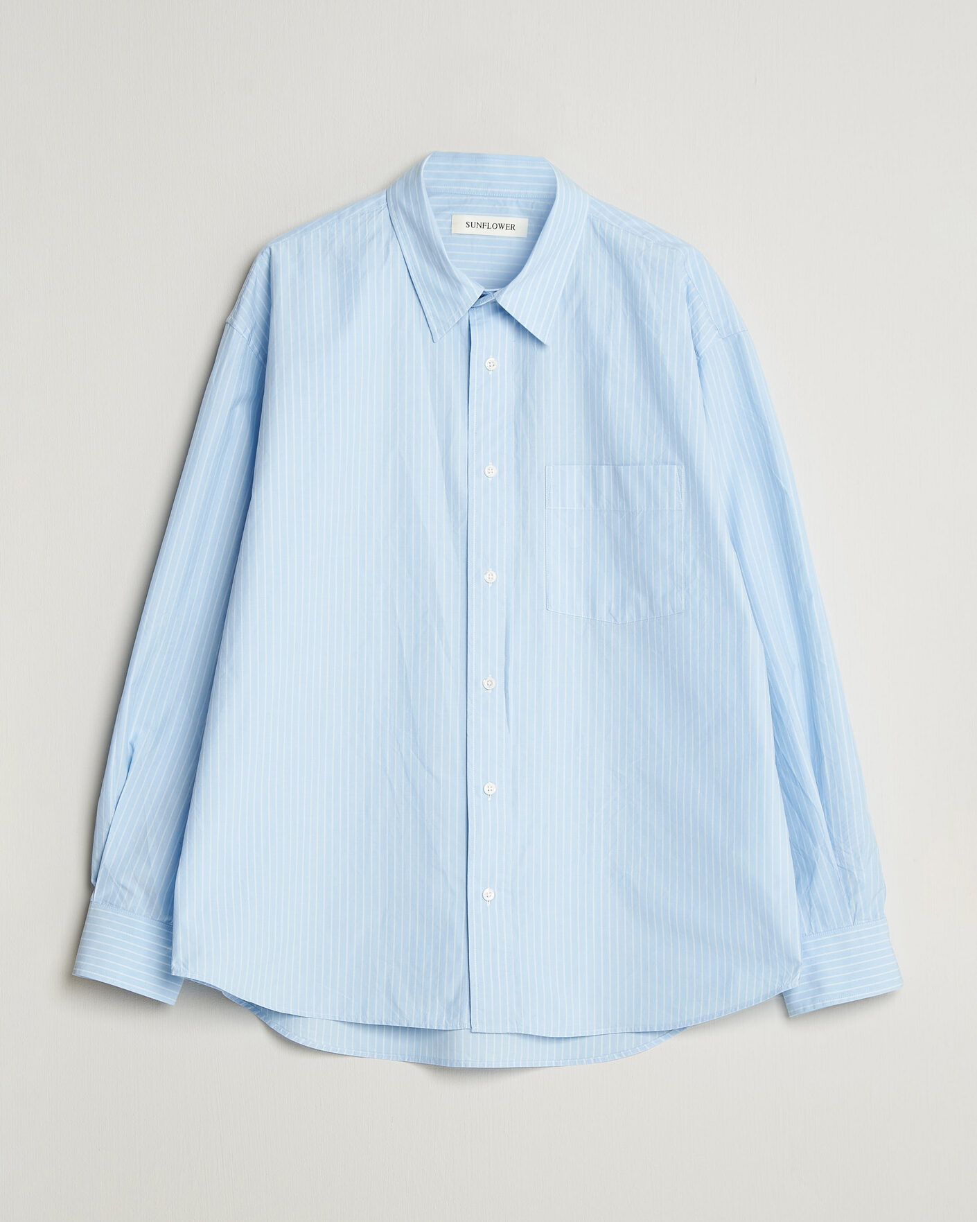 Herr | Skjortor | Sunflower | New Base Shirt Light Blue Stripe