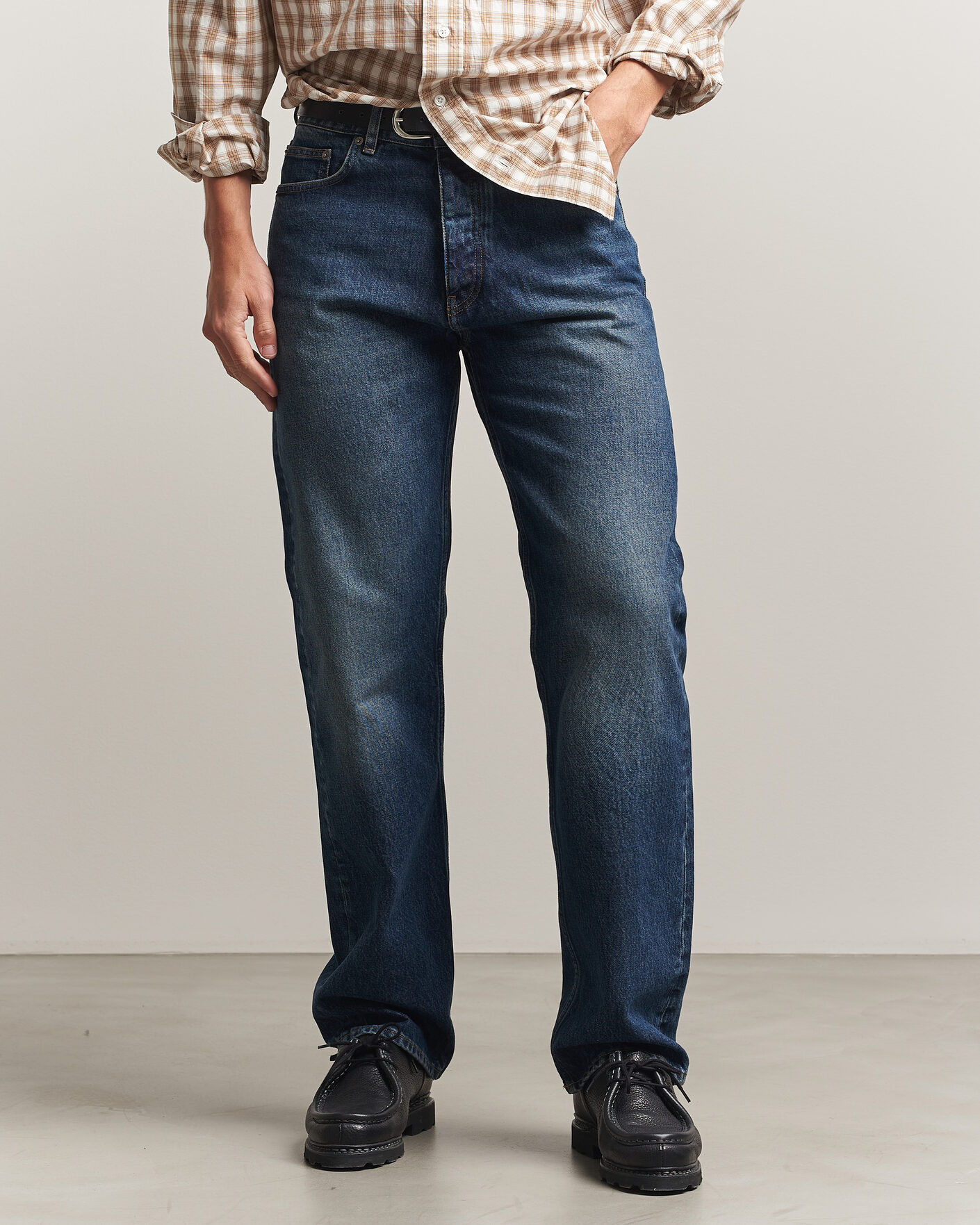 Herr | Byxor | Sunflower | New Standard Jeans Dark Blue Worn