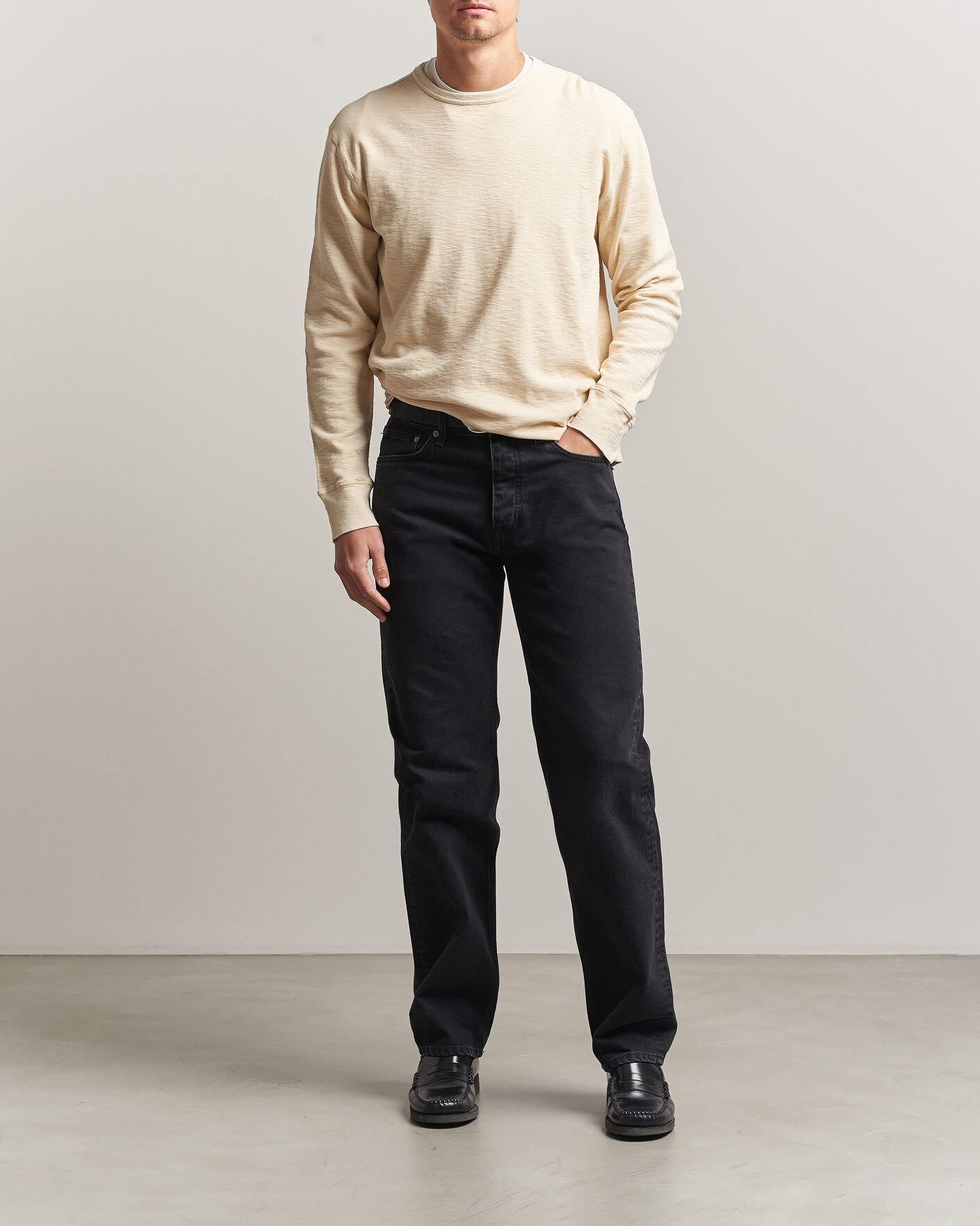 Herr | Byxor | Sunflower | New Standard Jeans Washed Black