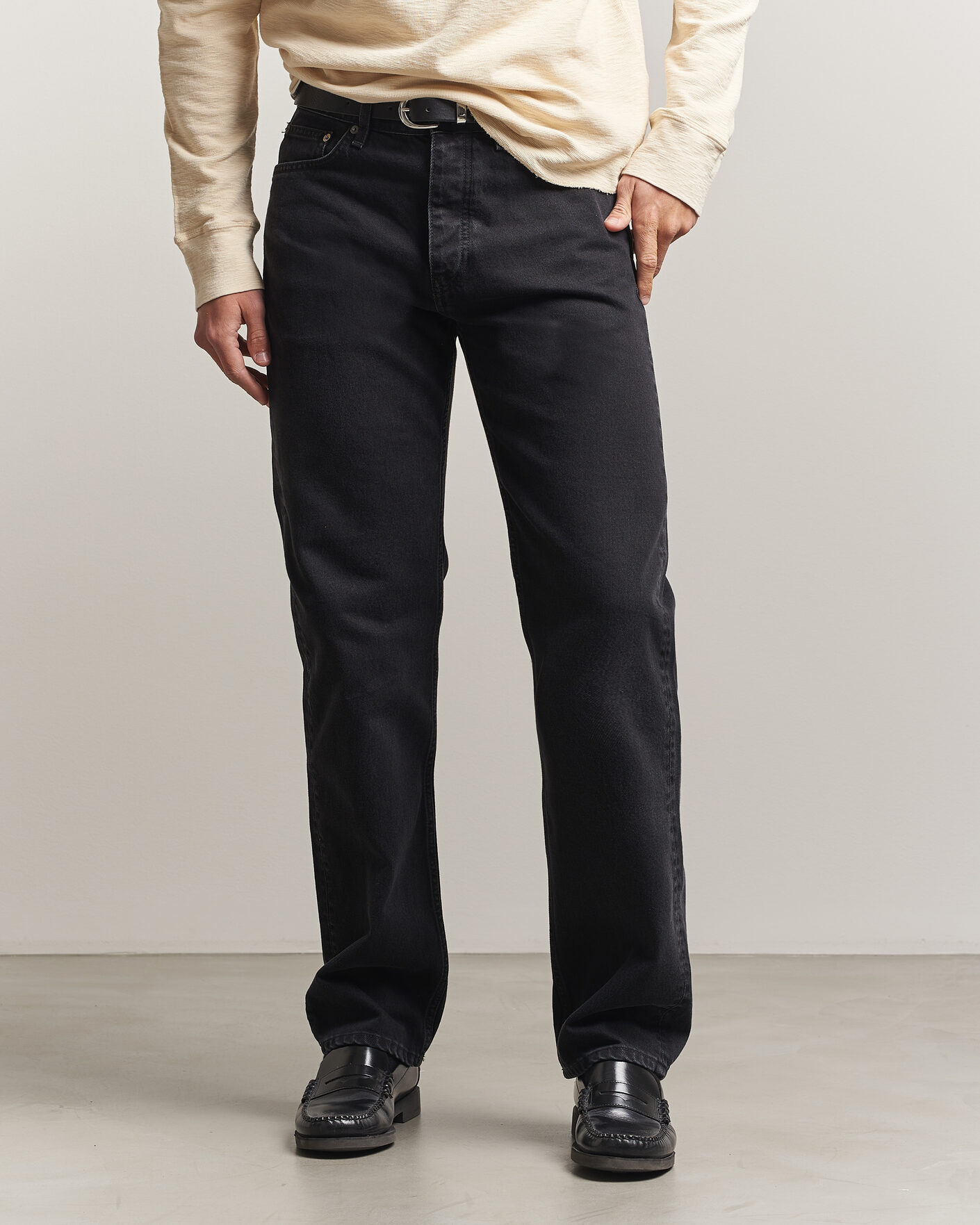 Herr | Byxor | Sunflower | New Standard Jeans Washed Black