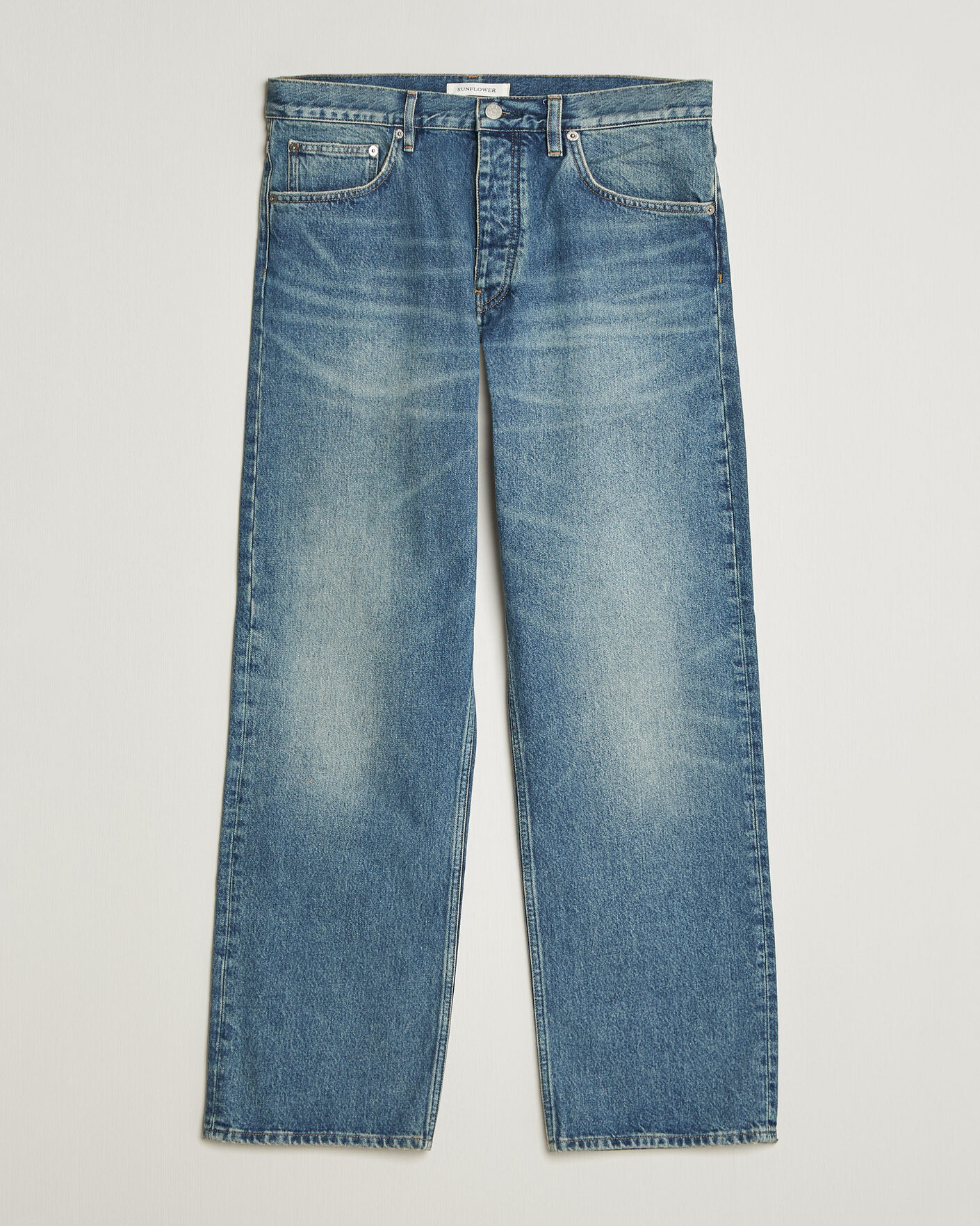 Herr | Byxor | Sunflower | Loose Jeans Blue Vintage
