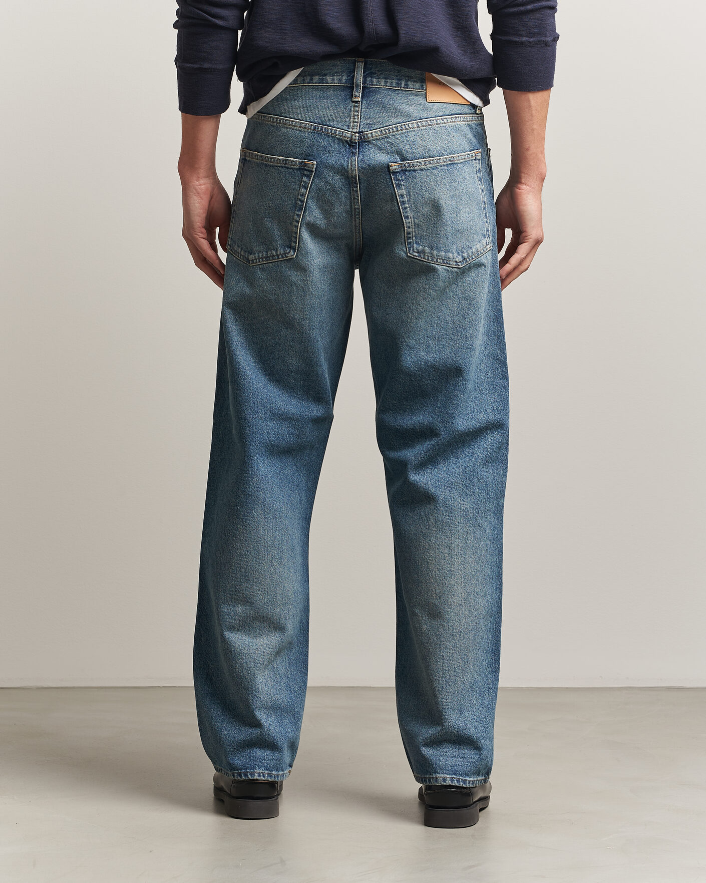 Herr | Byxor | Sunflower | Loose Jeans Blue Vintage
