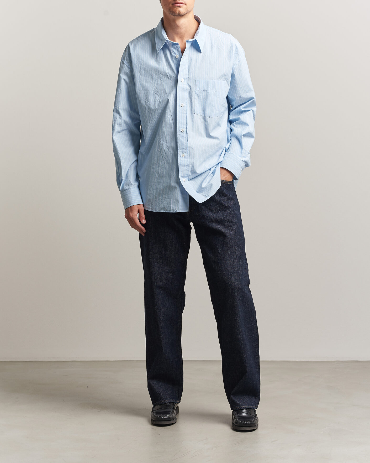 Herr | Byxor | Sunflower | Loose Jeans Simple Rinse