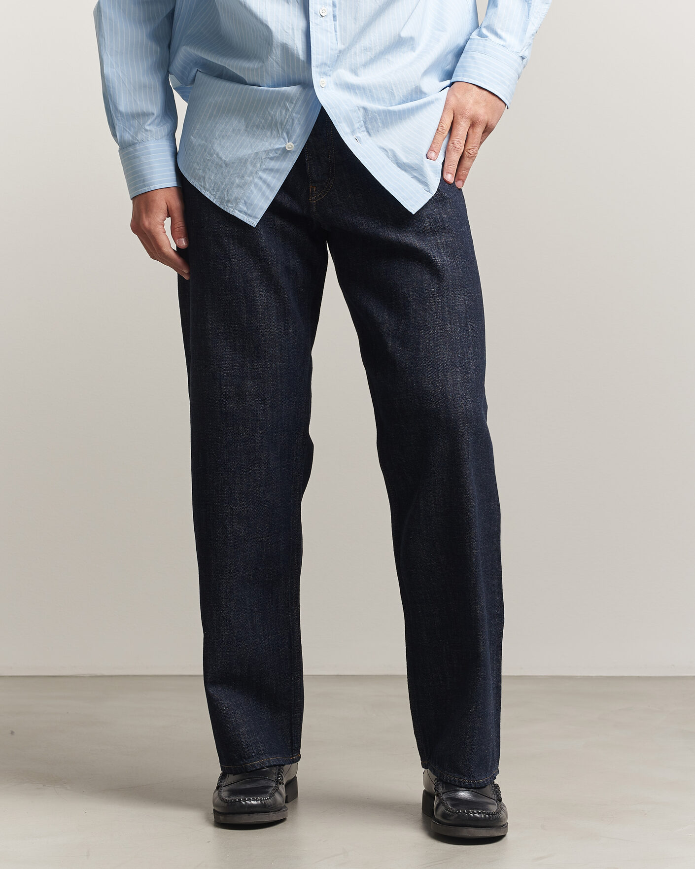 Herr | Byxor | Sunflower | Loose Jeans Simple Rinse