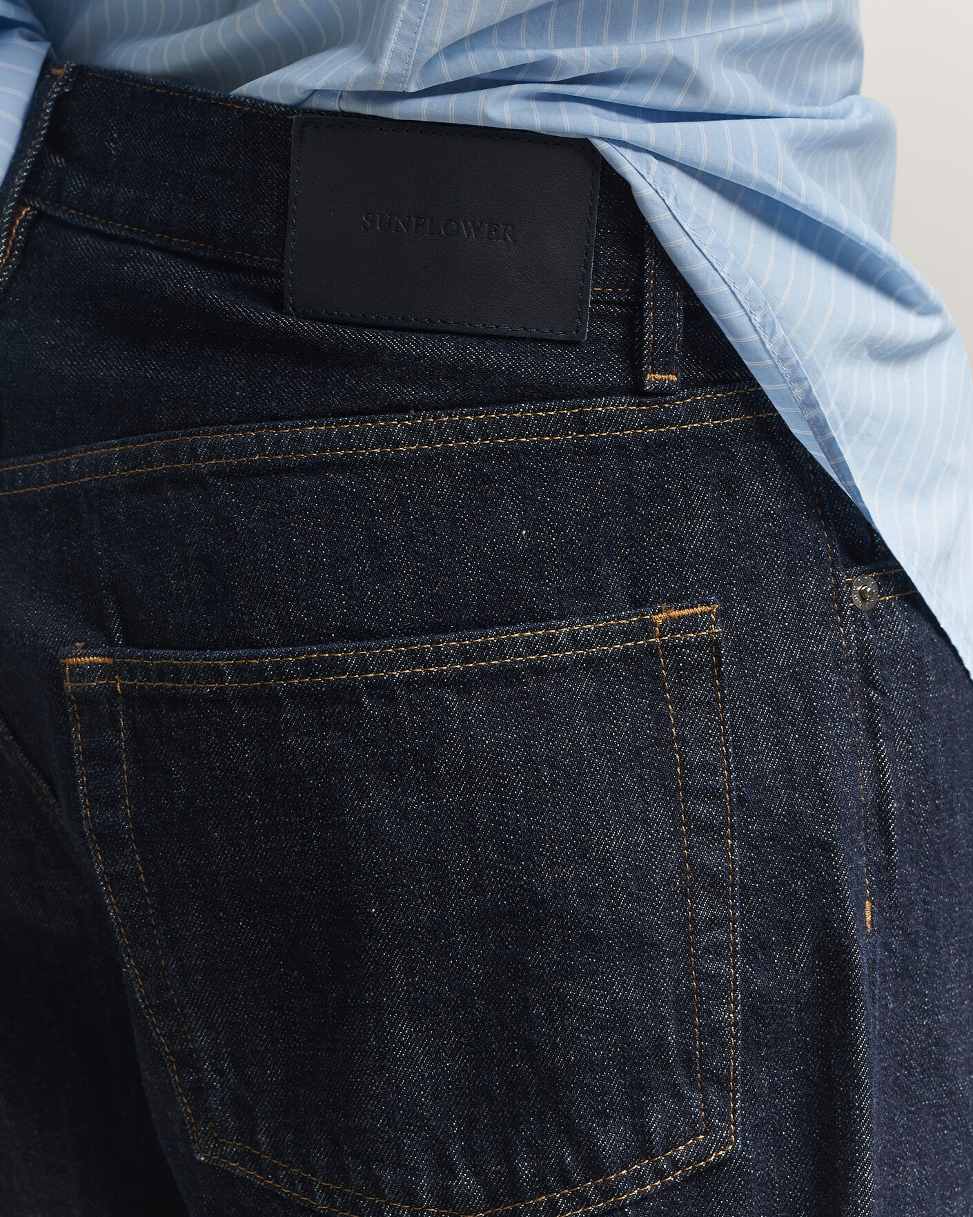 Herr | Byxor | Sunflower | Loose Jeans Simple Rinse