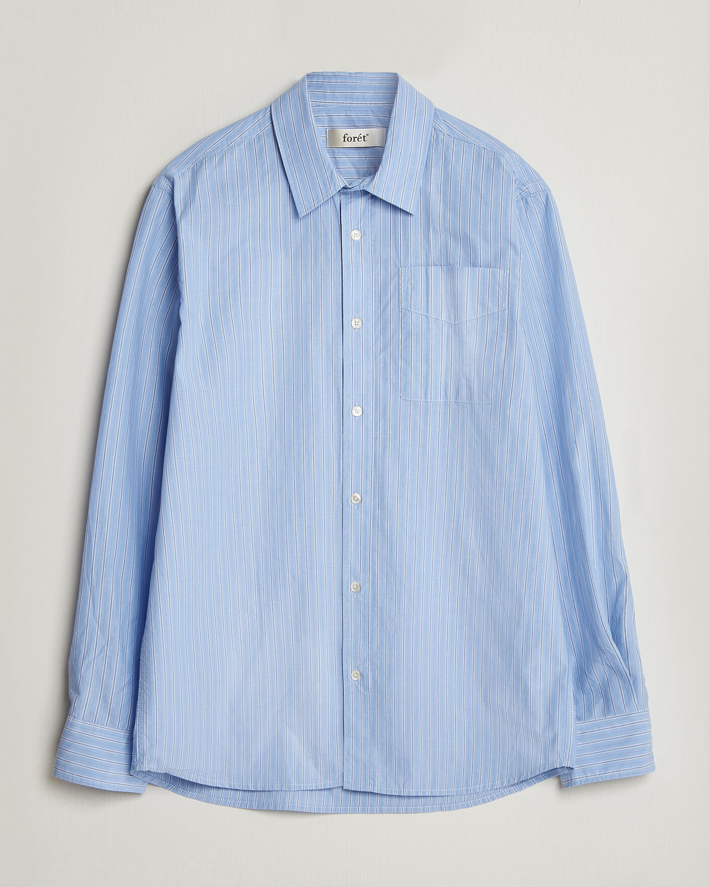 Herr | Skjortor | Forét | Maple Regular Fit Poplin Shirt Light Blue