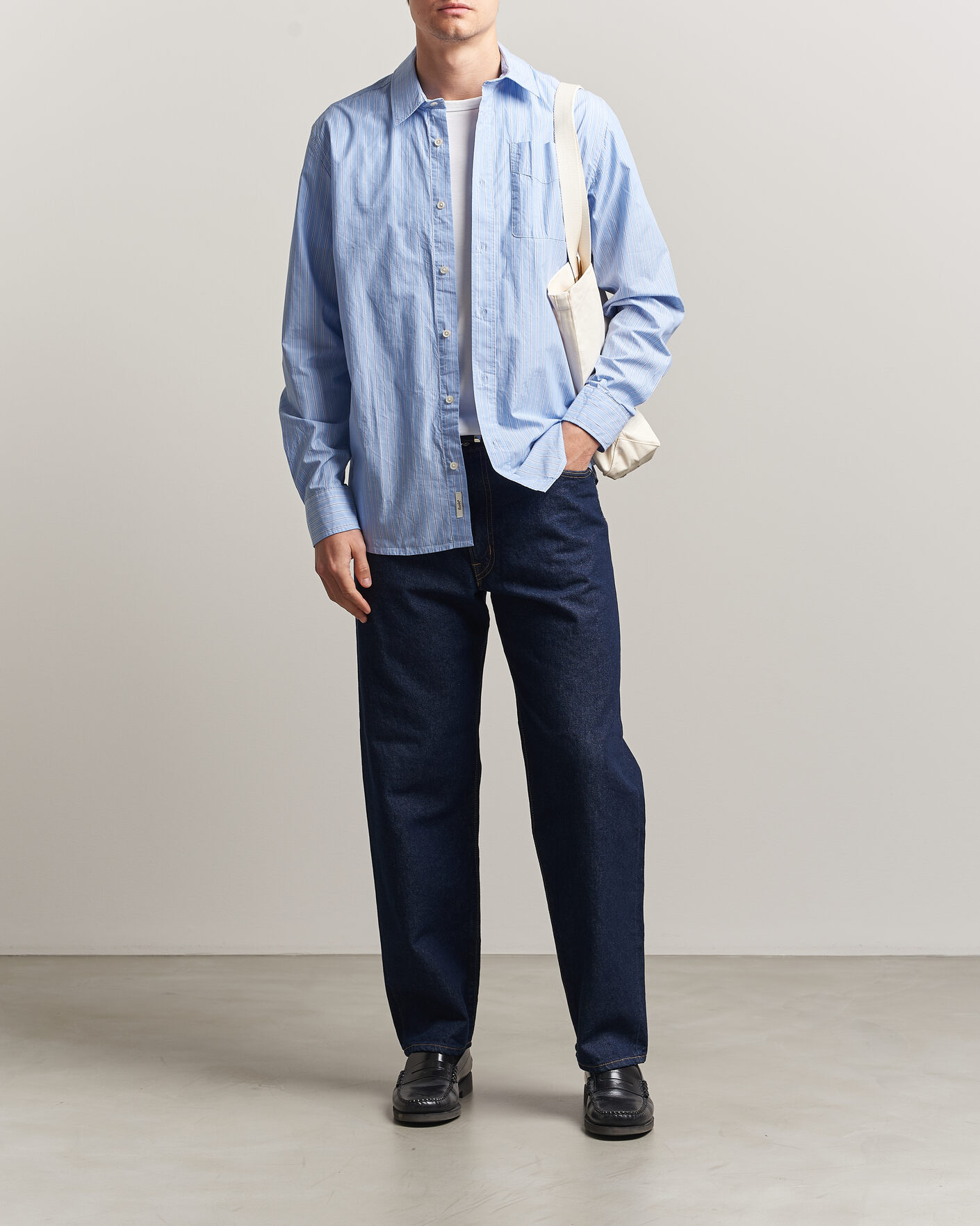 Herr | Skjortor | Forét | Maple Regular Fit Poplin Shirt Light Blue