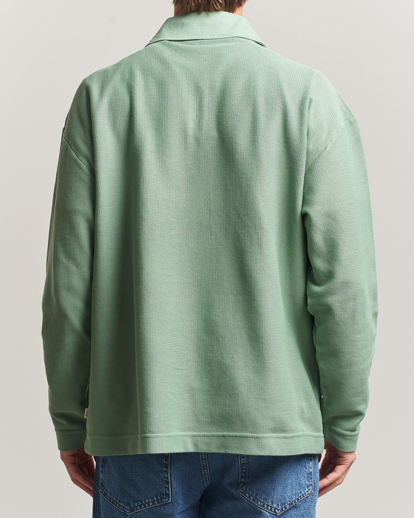 Herr | Pikéer | Forét | Herb Textured Knit Polo Green Oxide