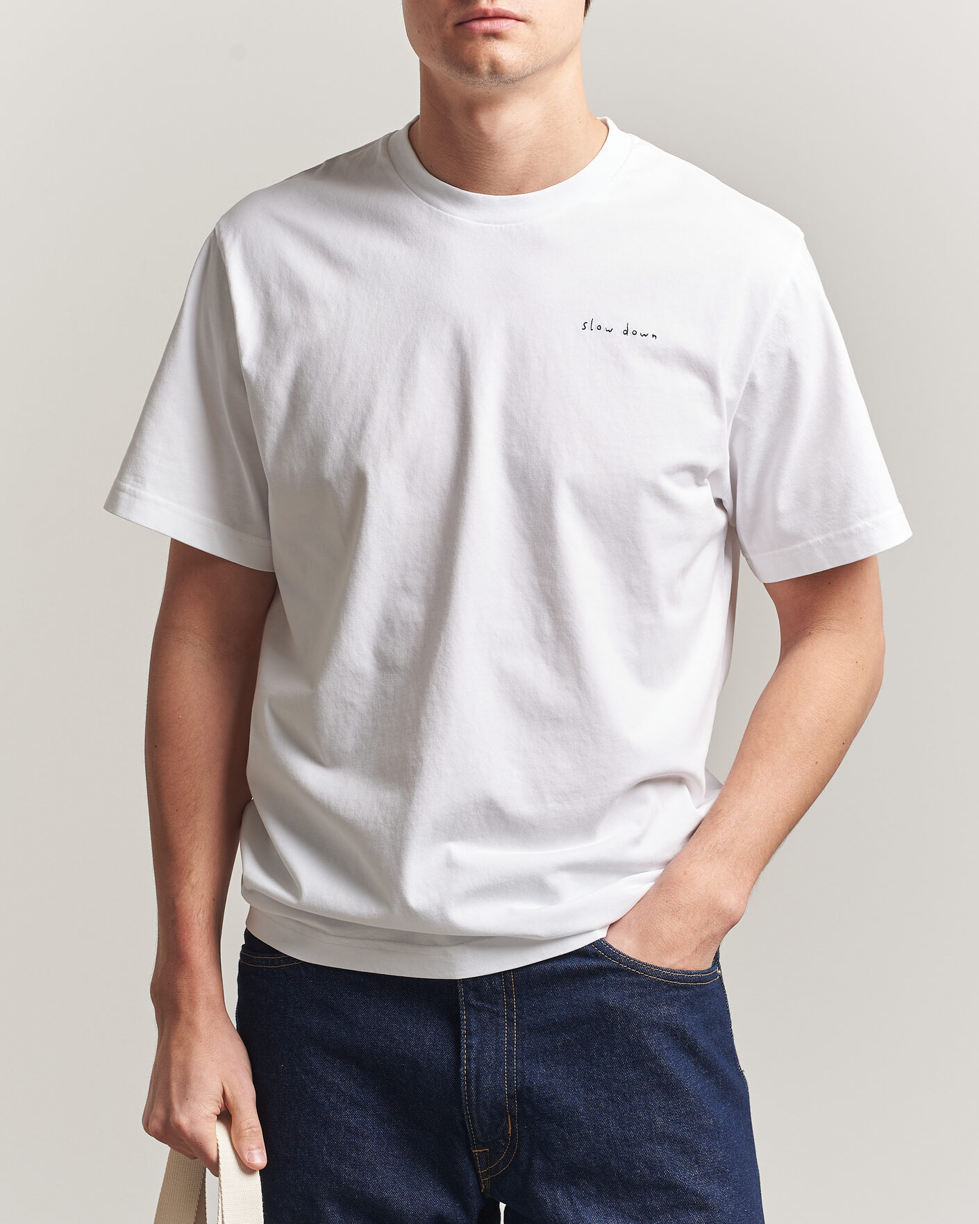 Herr | T-Shirts | Forét | Slow Down T-Shirt White