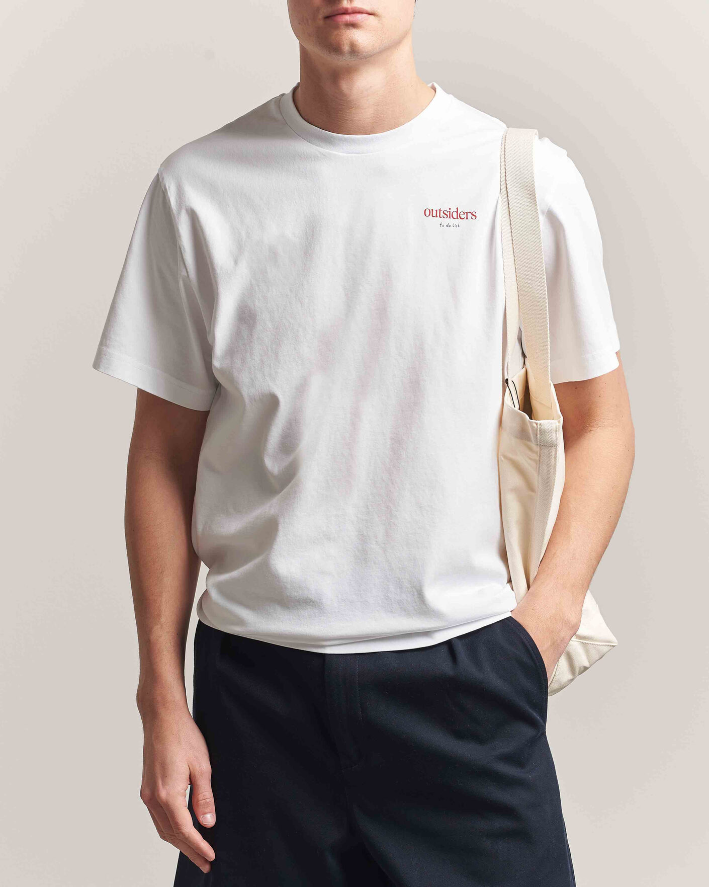 Herr | T-Shirts | Forét | To Do Back Print T-Shirt White