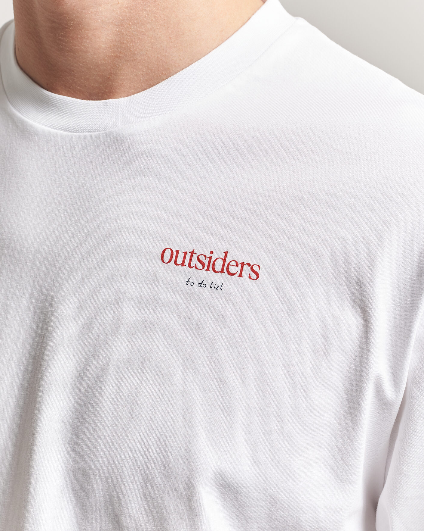 Herr | T-Shirts | Forét | To Do Back Print T-Shirt White