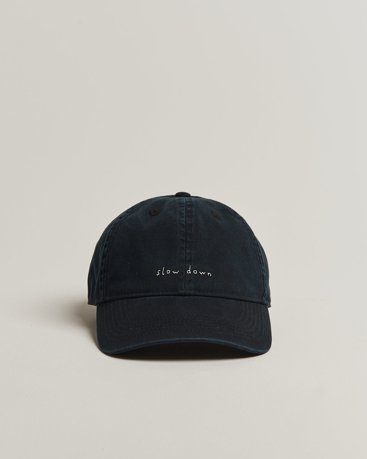 Herr | Hattar & kepsar | Forét | Slow Down Washed Cap Black