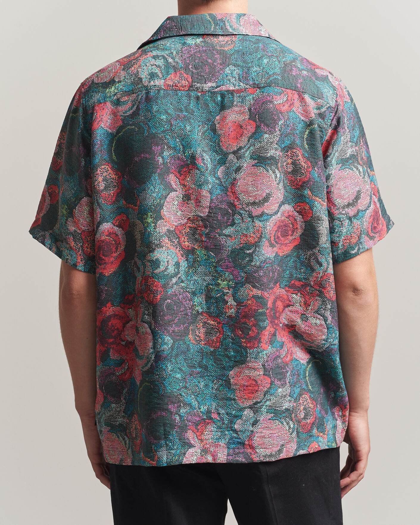Herr | Skjortor | LES DEUX | Bouquet AOP Short Sleeve Shirt Multi