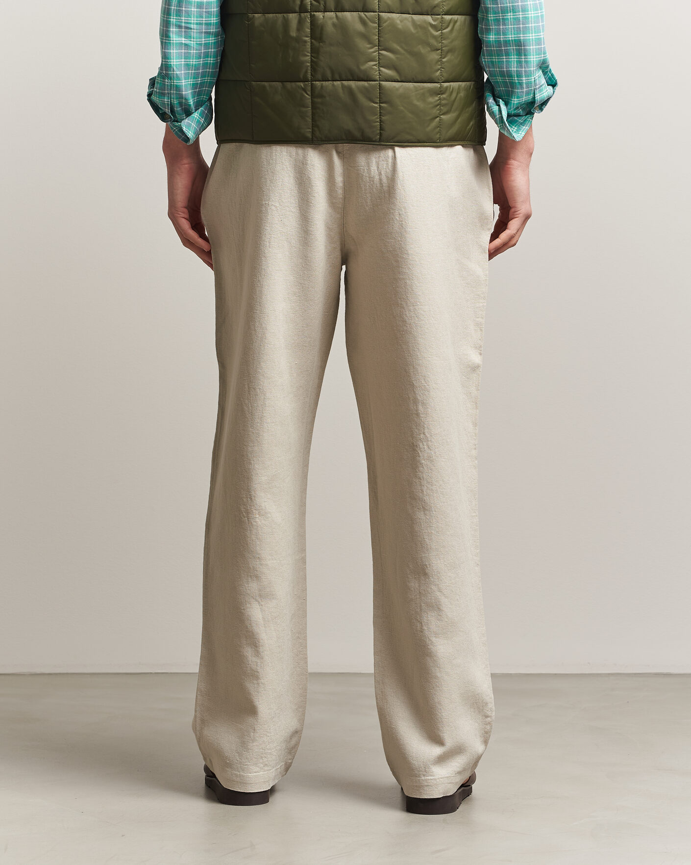 Herr | Byxor | LES DEUX | Linen Casual Pants Light Sand