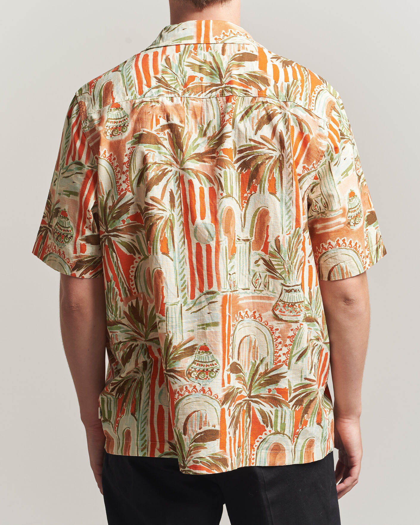 Herr | Skjortor | LES DEUX | Palm AOP Short Sleeve Shirt Multi