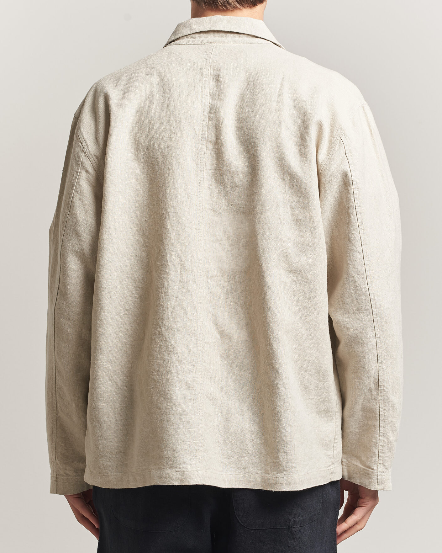 Herr | Skjortor | LES DEUX | Linen Overshirt Light Sand